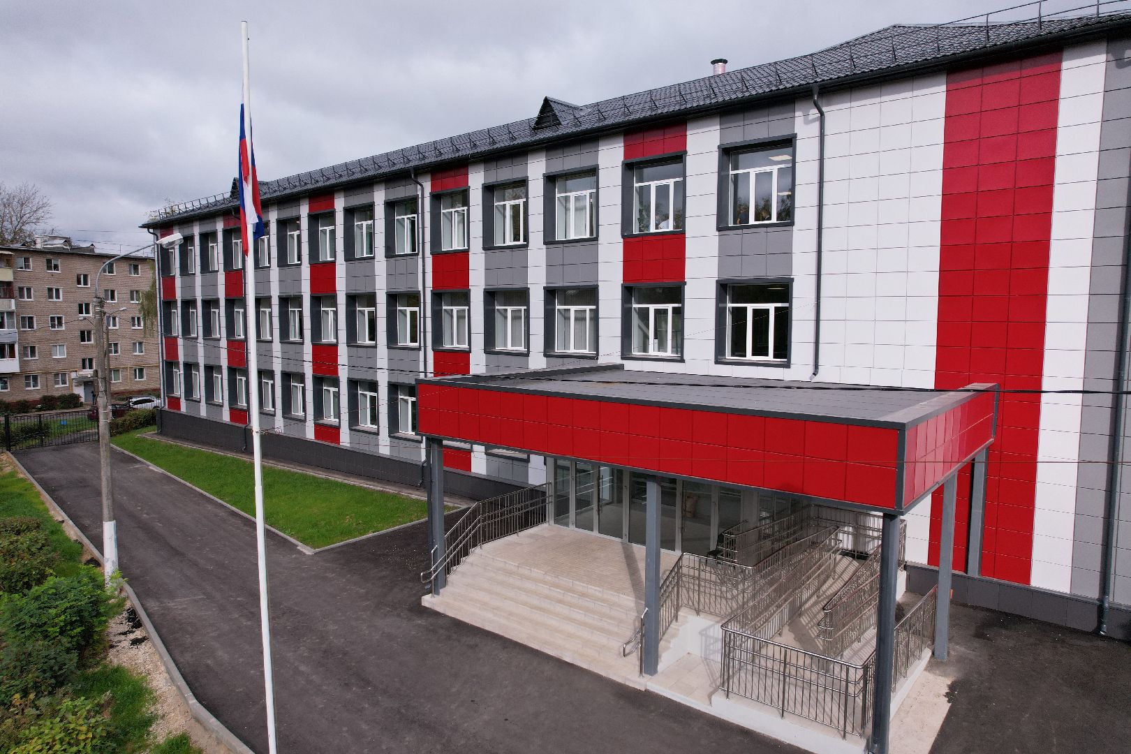 можайск, ремонт, школа,видео с коптера,