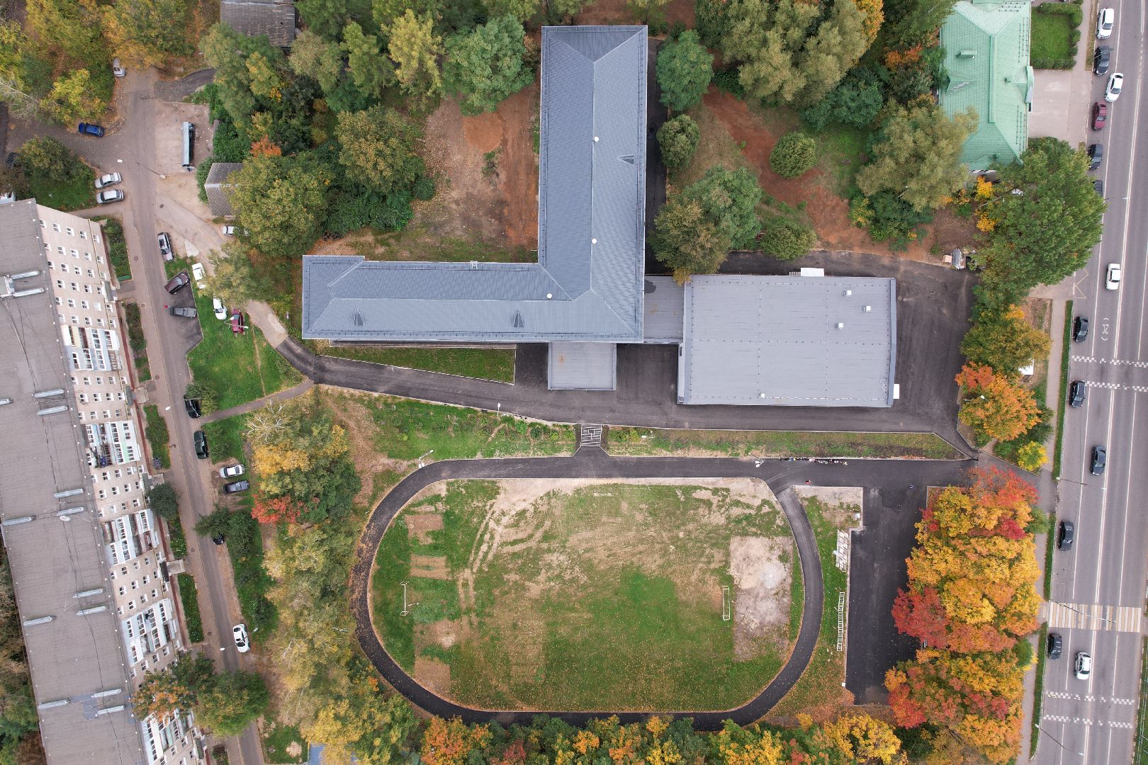 можайск, ремонт, школа,видео с коптера,