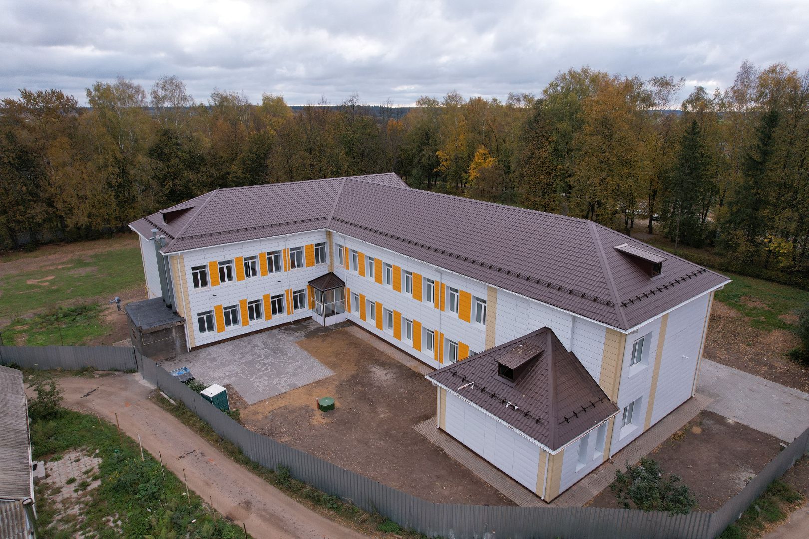 можайск, Клементьево, строительство, школа,видео с коптера,