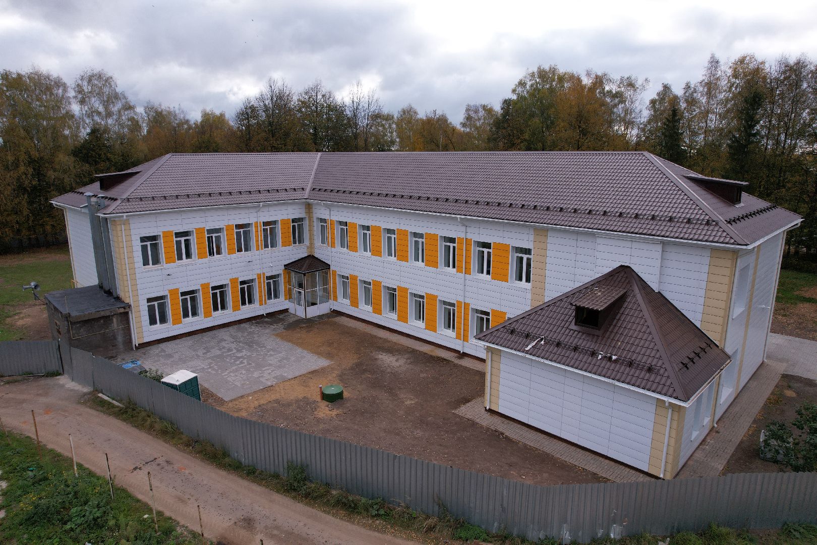 можайск, Клементьево, строительство, школа,видео с коптера,