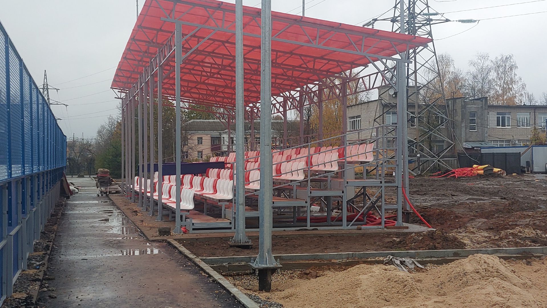 благоуйстройство, город чехов, Стадион в Чехове, Стадион Гидросталь, капремонт,