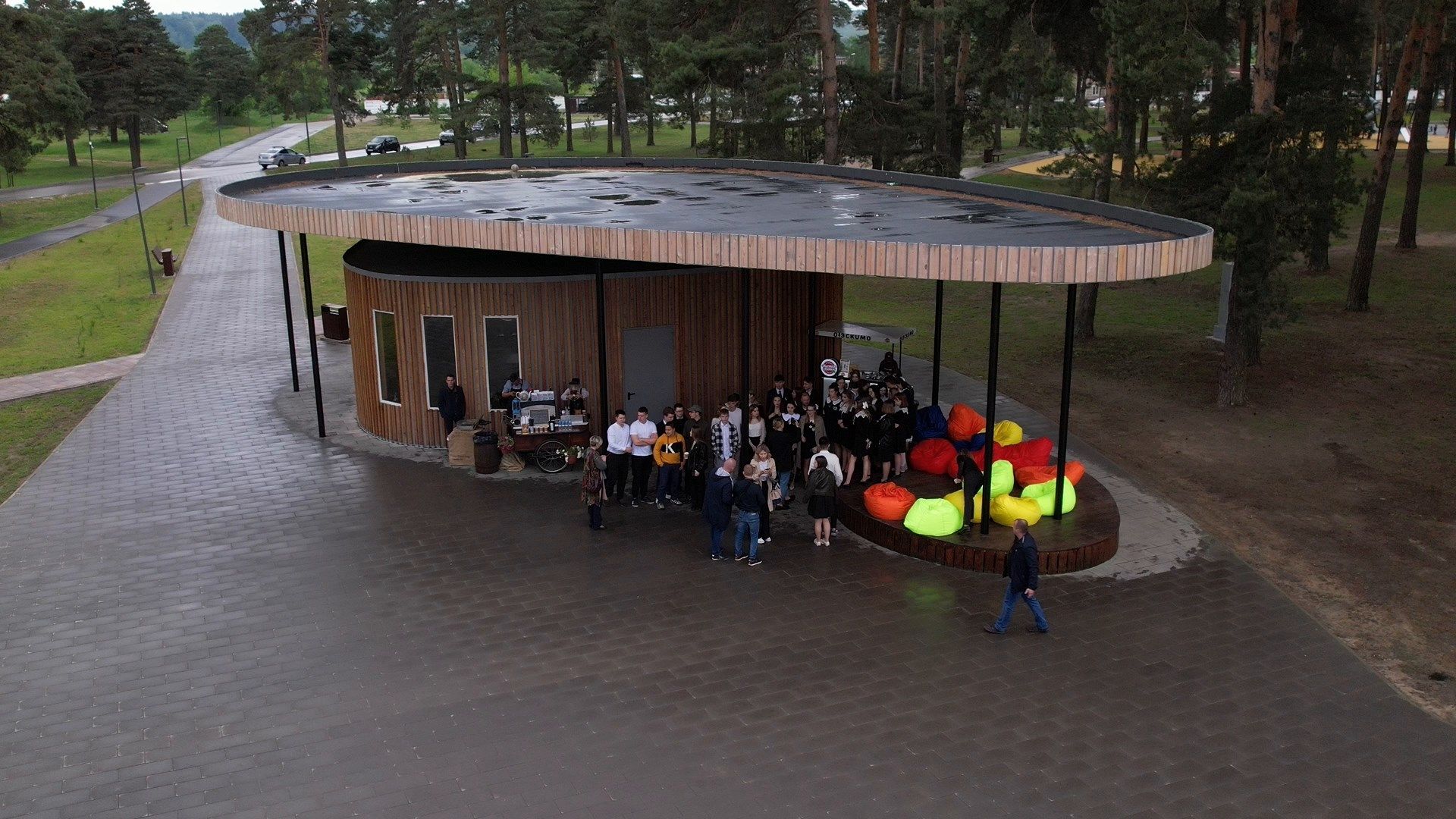 озера, парк, благоустройство,видео с коптера,