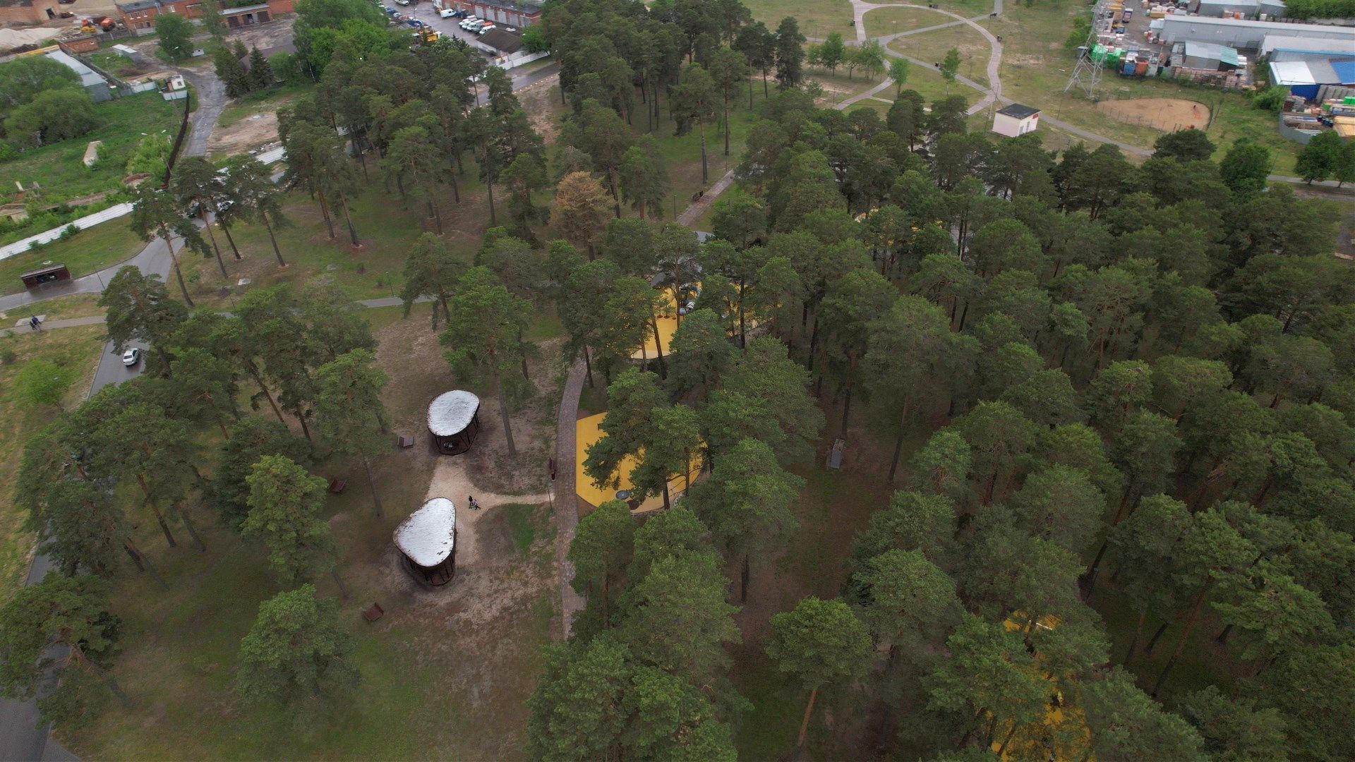 озера, парк, благоустройство,видео с коптера,