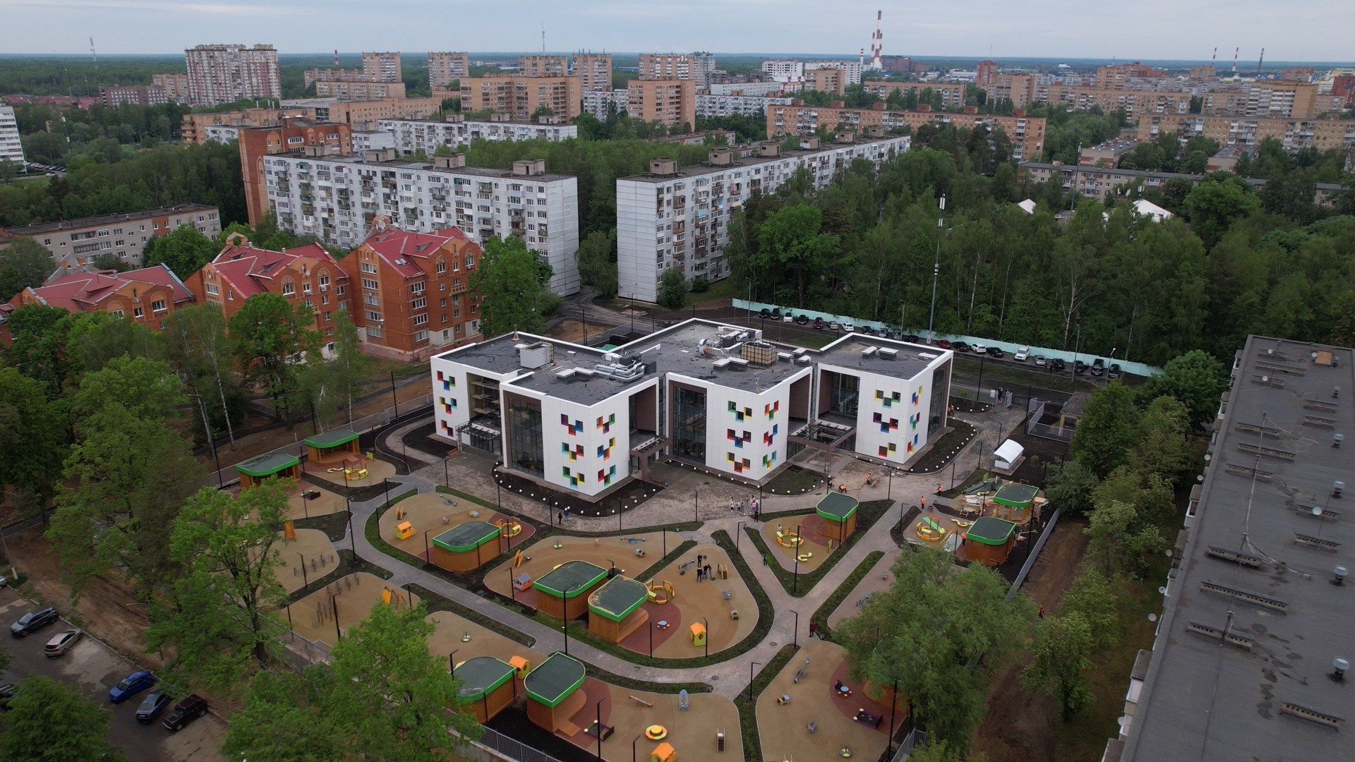 сад, ступино, дети,видео с коптера,