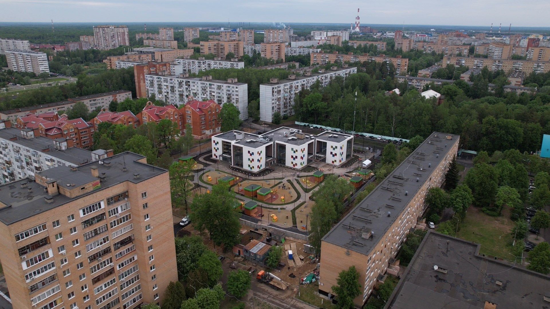 сад, ступино, дети,видео с коптера,