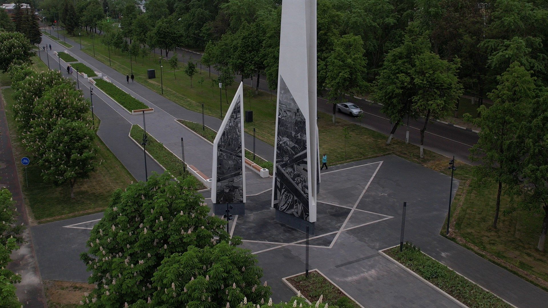 ступино, танки, стела,видео с коптера,