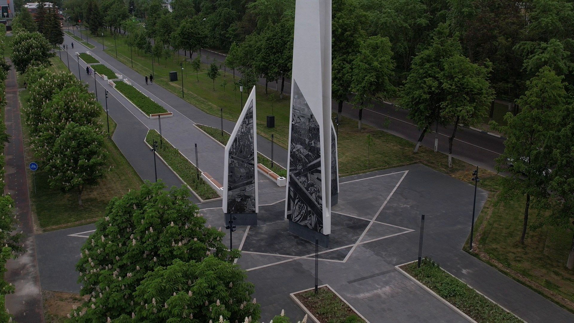 ступино, танки, стела,видео с коптера,