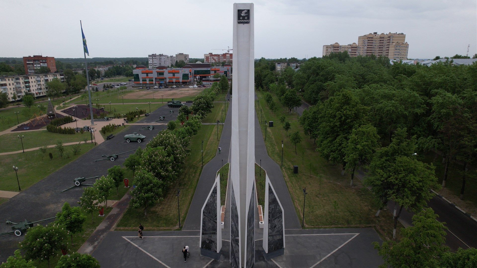 ступино, танки, стела,видео с коптера,