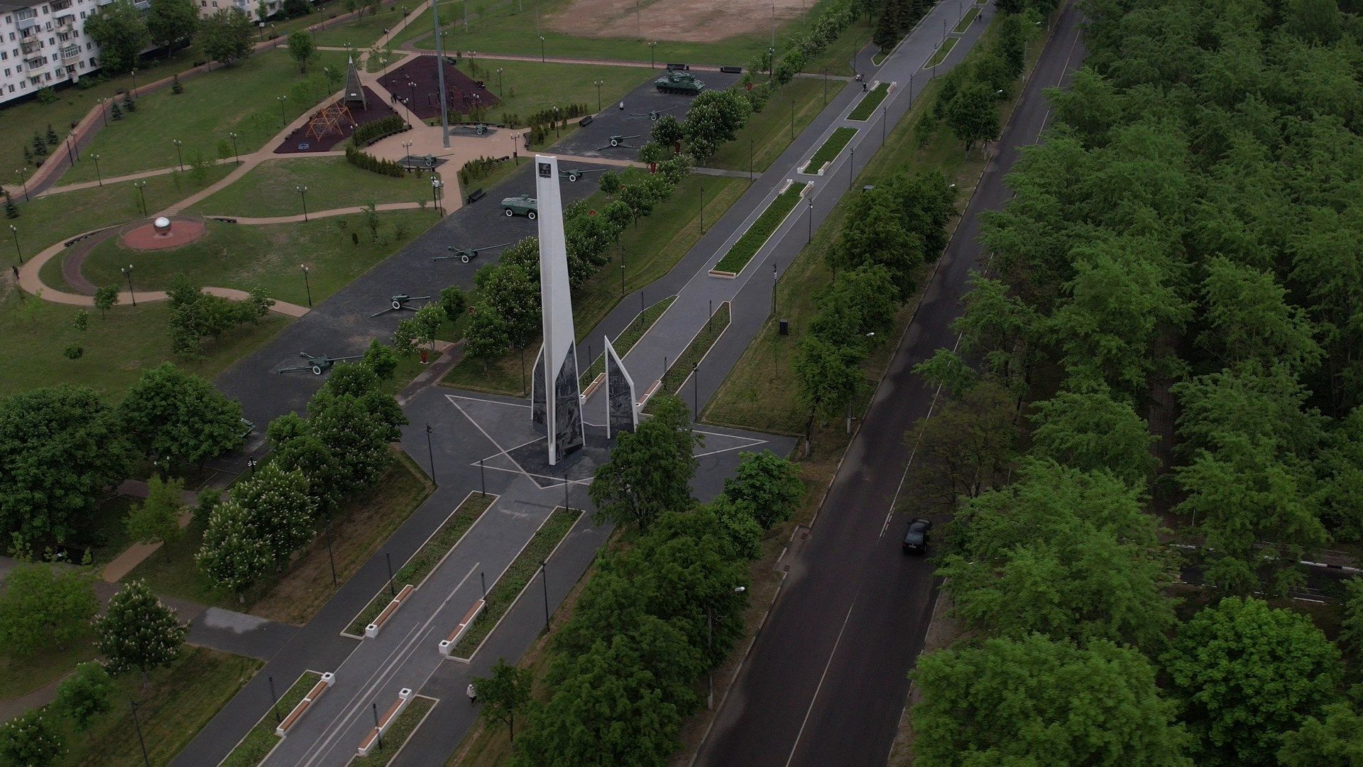 ступино, танки, стела,видео с коптера,