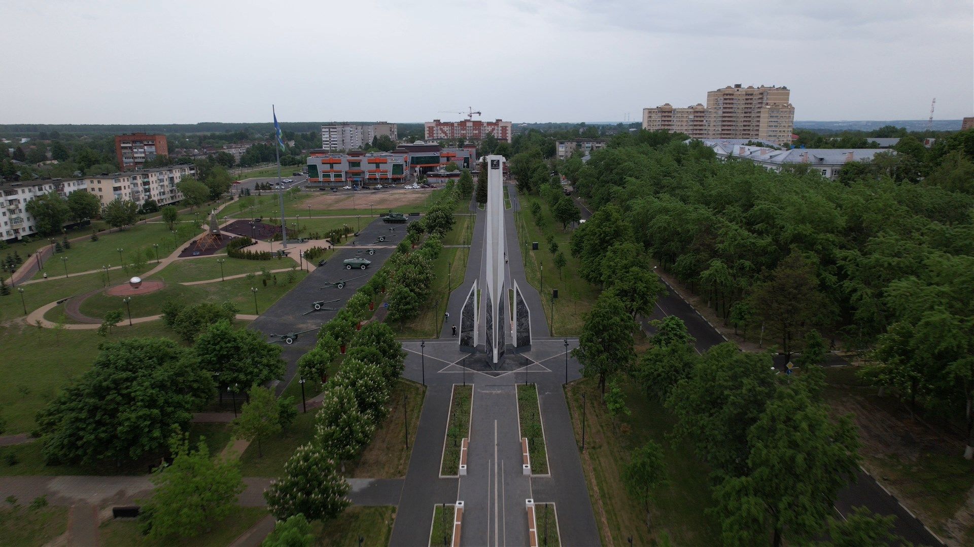 ступино, танки, стела,видео с коптера,