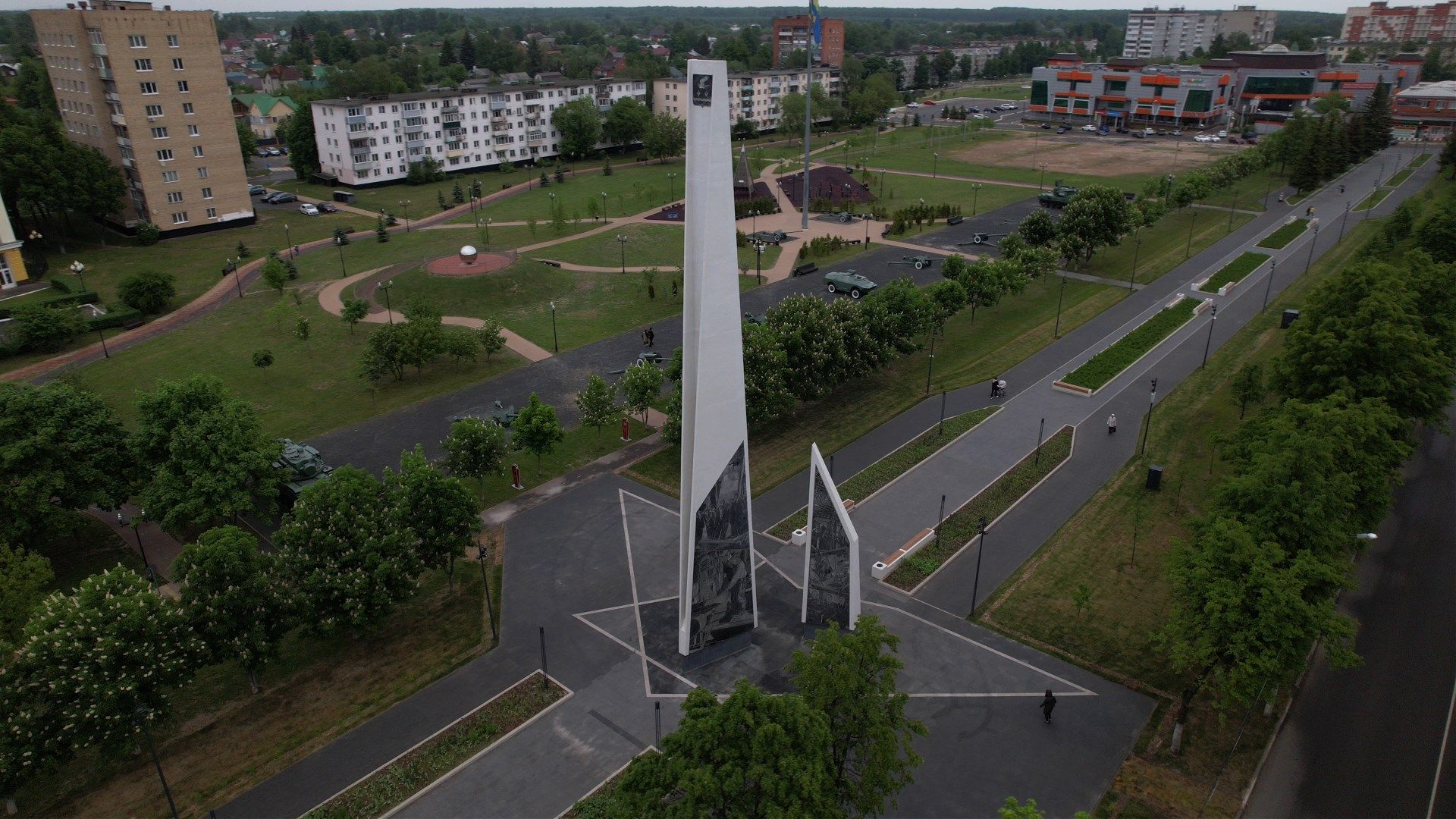 ступино, танки, стела,видео с коптера,