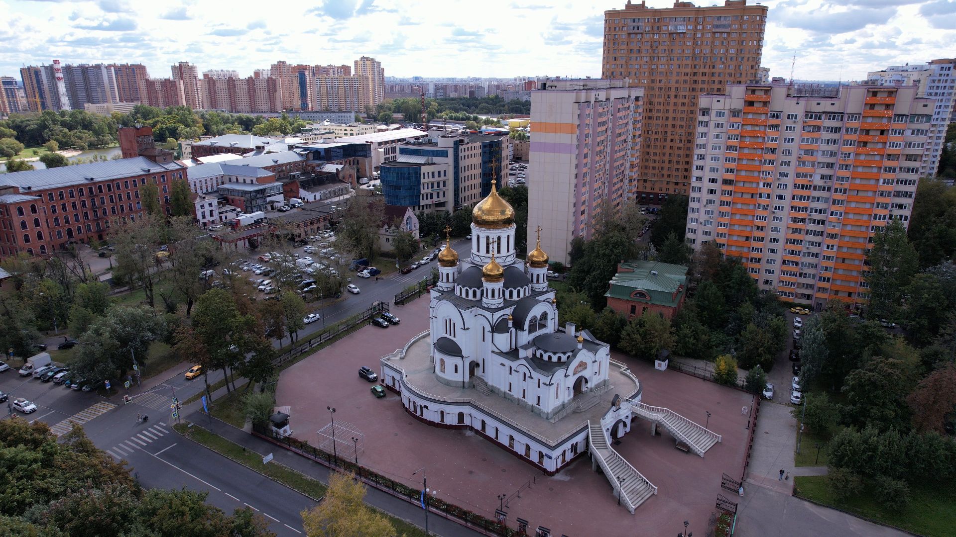 реутов, храм, культура,видео с коптера,