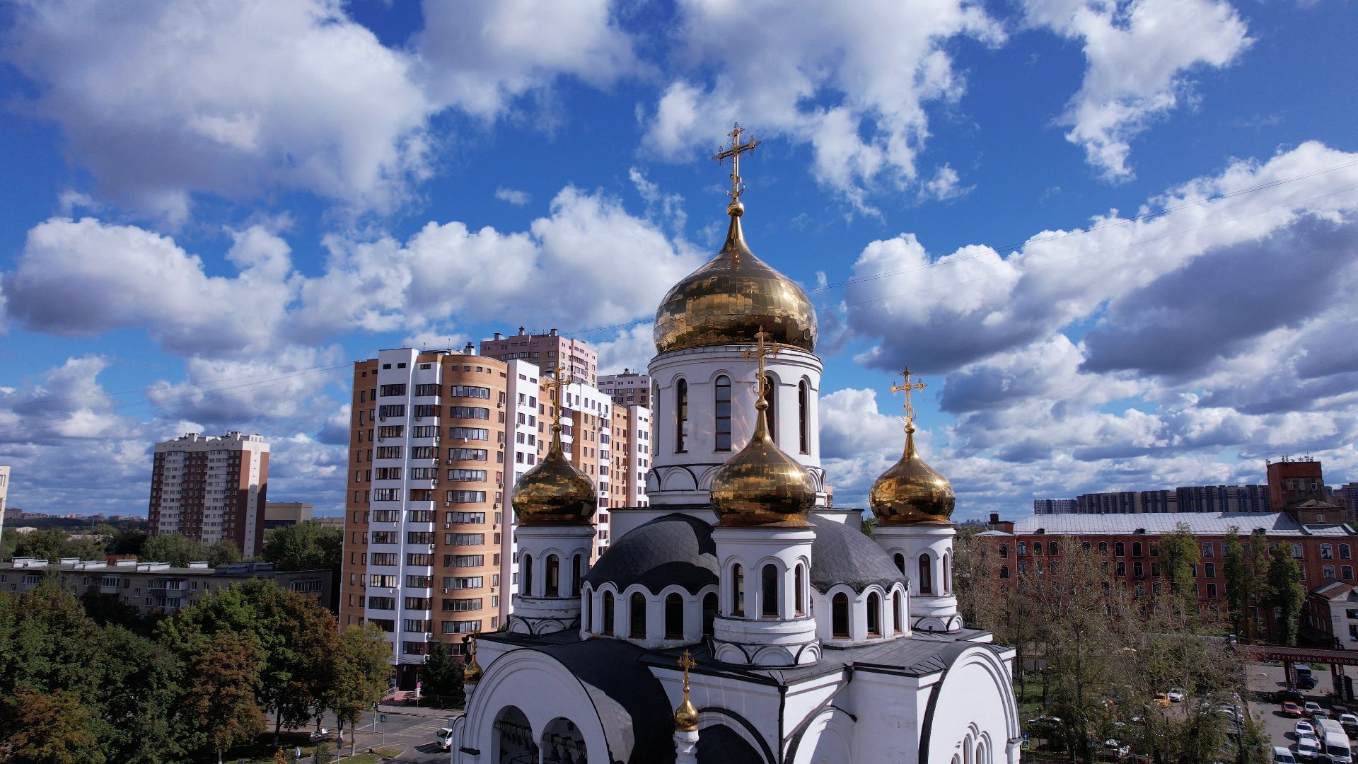 реутов, храм, культура,видео с коптера,