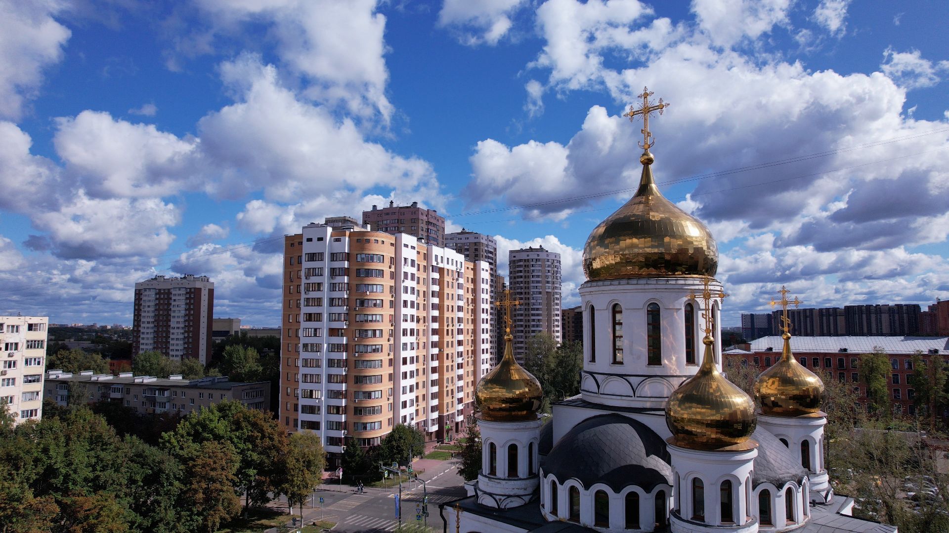 реутов, храм, культура,видео с коптера,