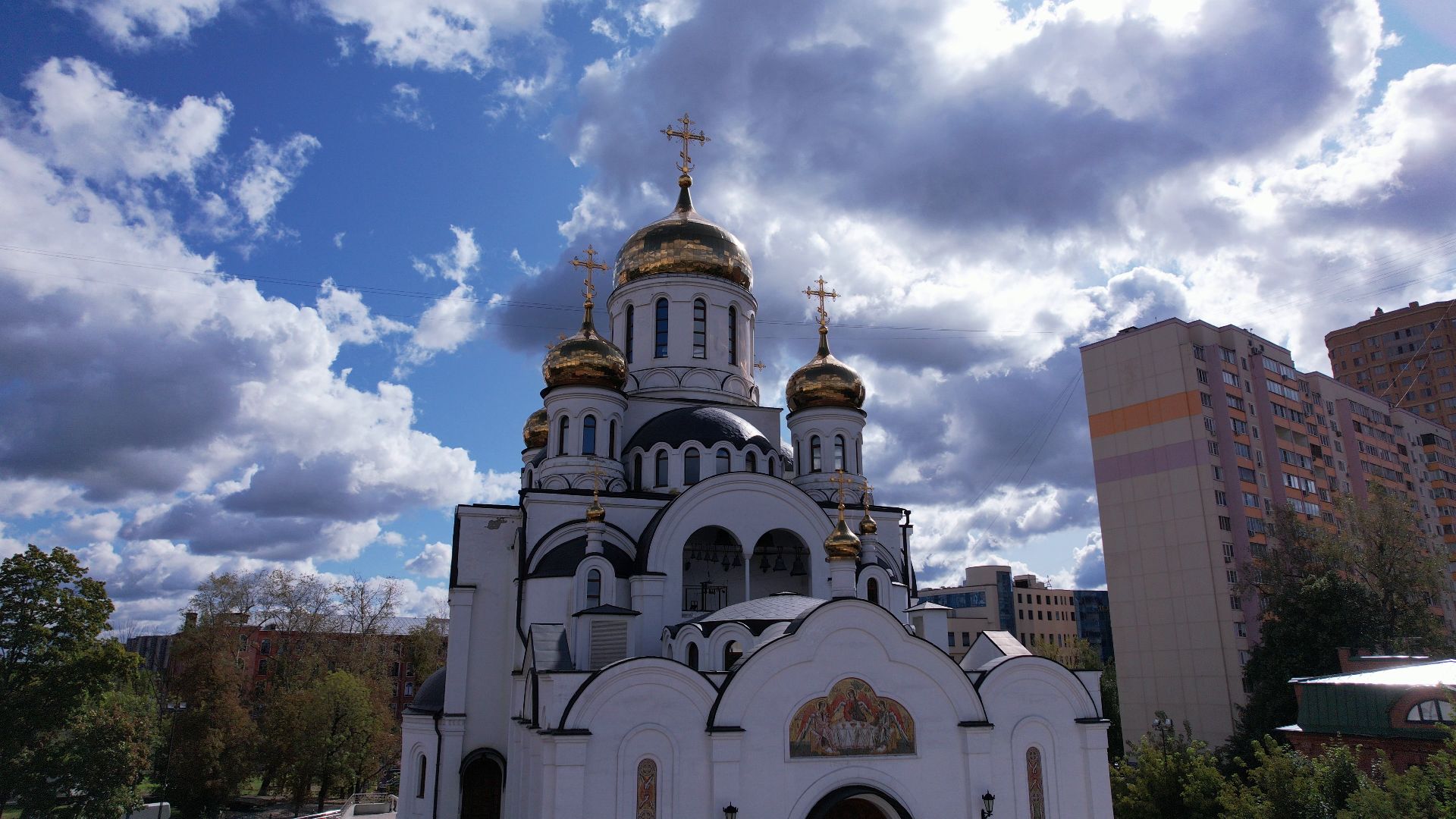 реутов, храм, культура,видео с коптера,