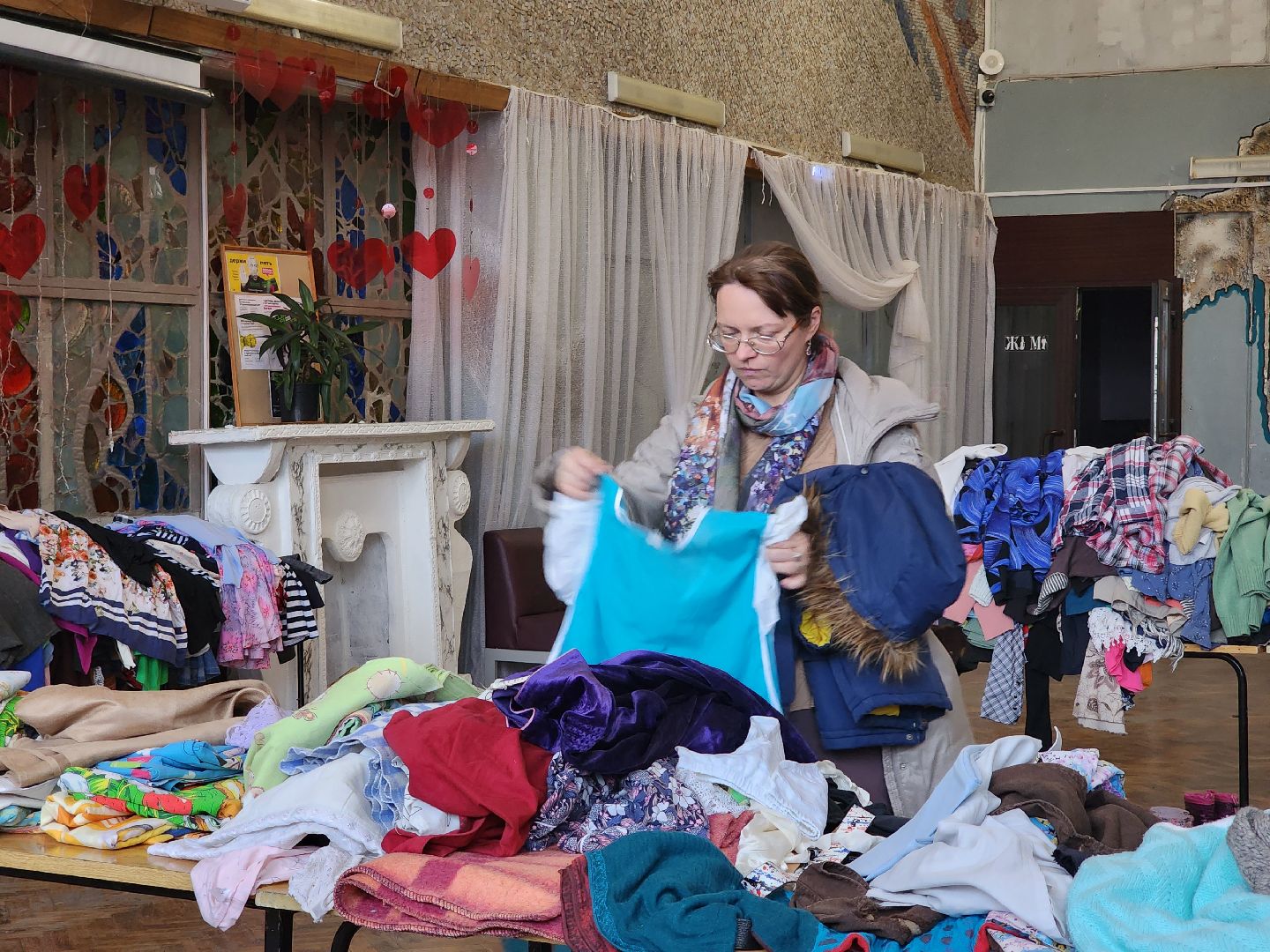 Благотворительность, акция по обмену вещами, Старая Купавна, Богородский городской округ,