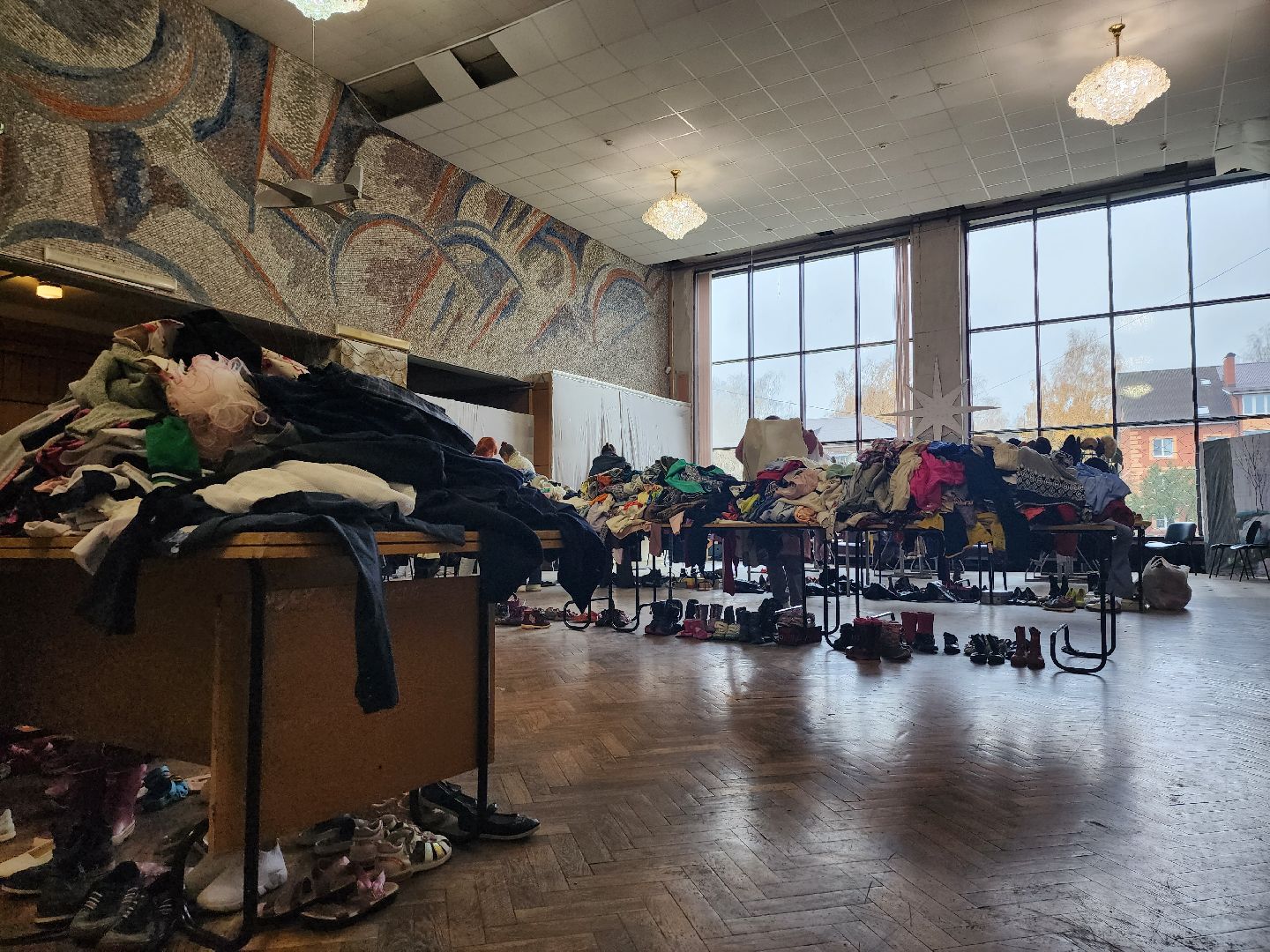 Благотворительность, акция по обмену вещами, Старая Купавна, Богородский городской округ,