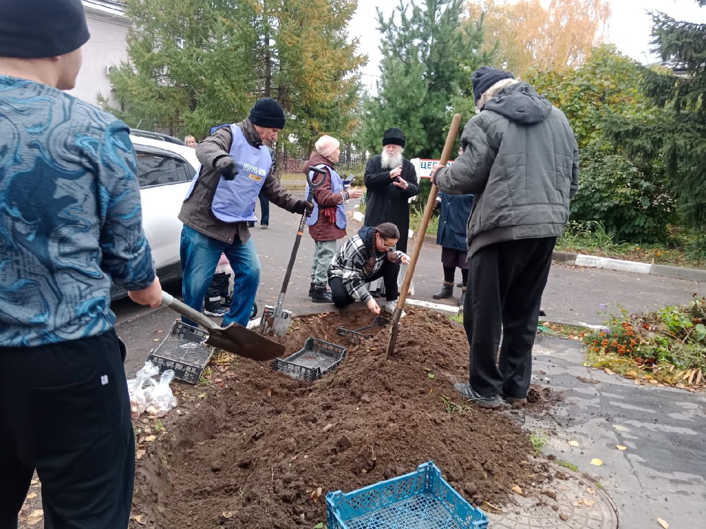 Пантелеимоновский приход, цветы, тюльпаны, луковицы, молодая гвардия, Пушкарева, ВООПИК, Город-сад,