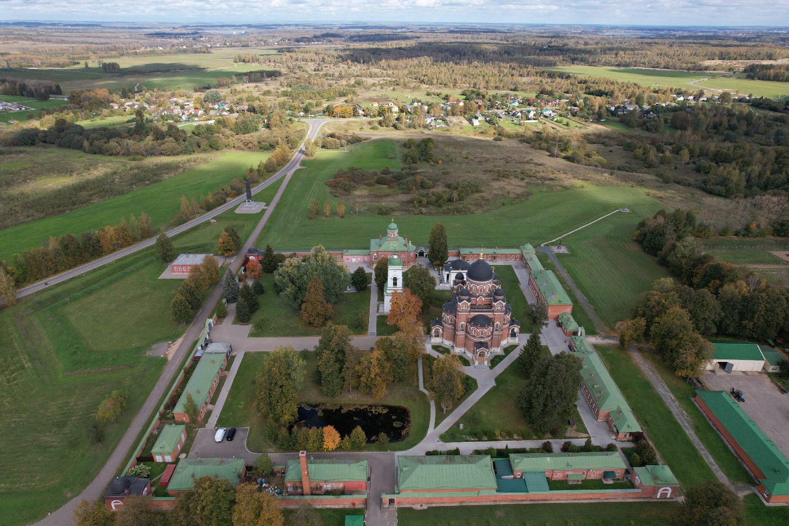 можайск, монастырь, культура,видео с коптера,
