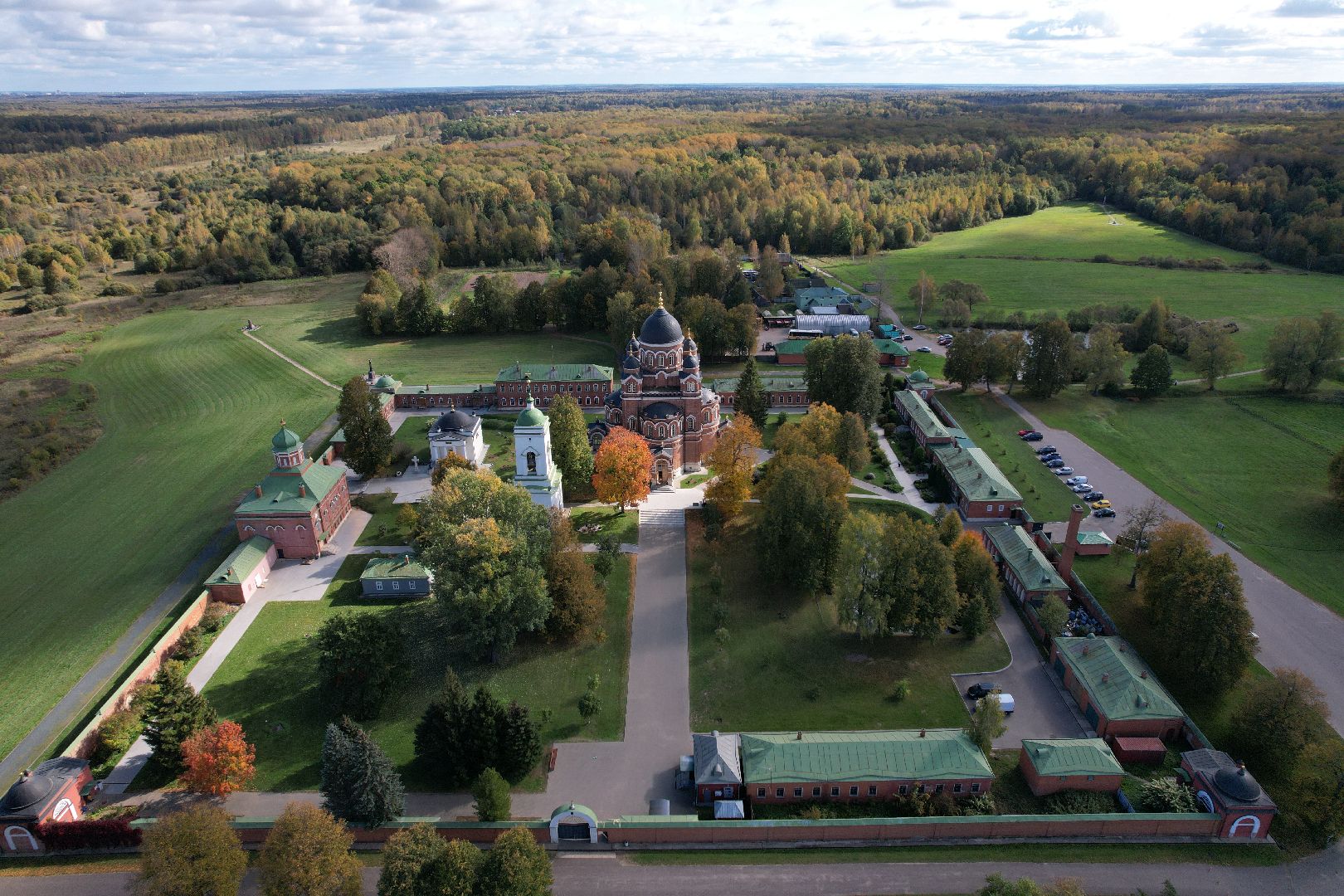 можайск, монастырь, культура,видео с коптера,