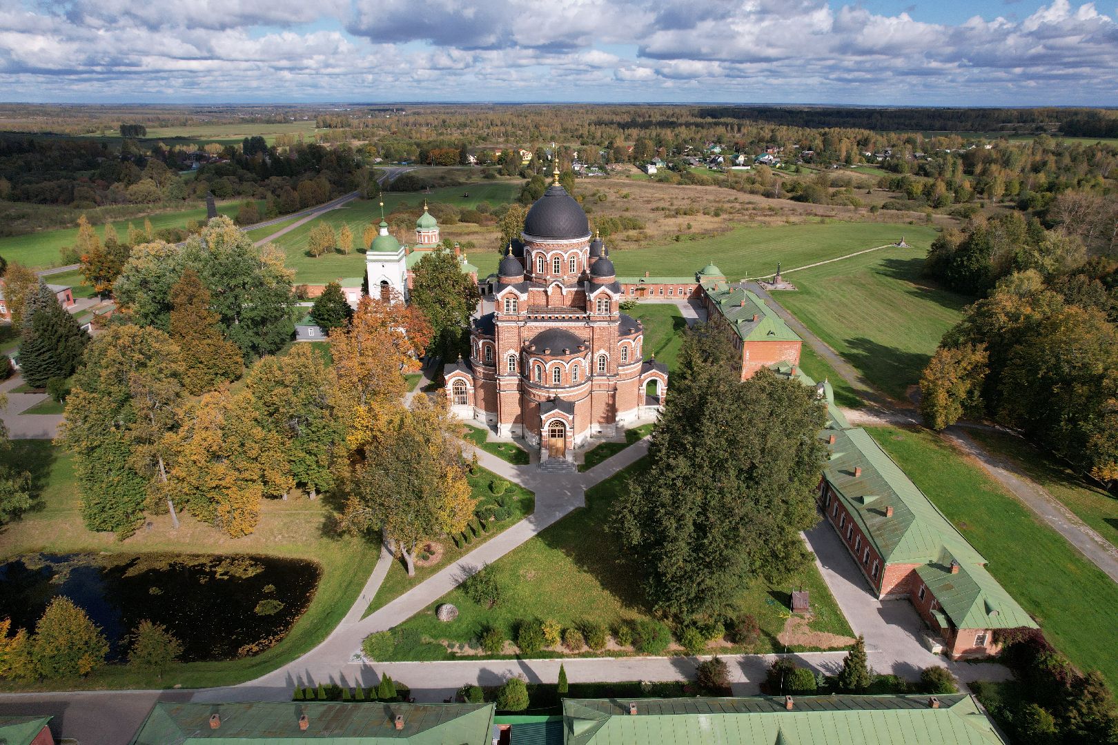 можайск, монастырь, культура,видео с коптера,