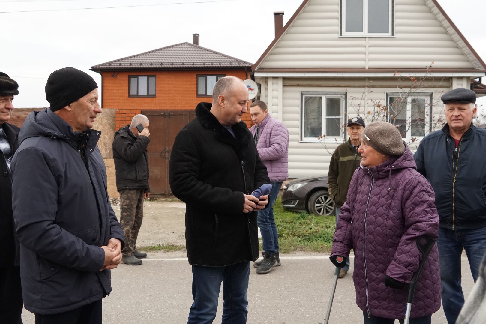 Егорьевск, Батраки, благоустройство, встреча с жителями, деревня, тротуар, свет, пруд,