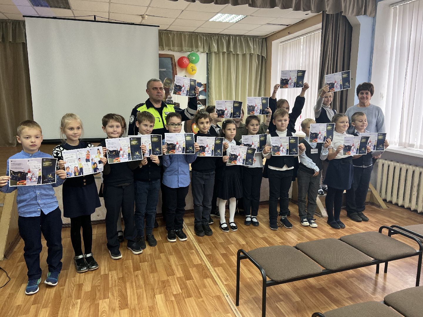 Солнечногорск, Школа, БДД, госавтоинспекторы, волонтеры, Засветись, Менделеево,