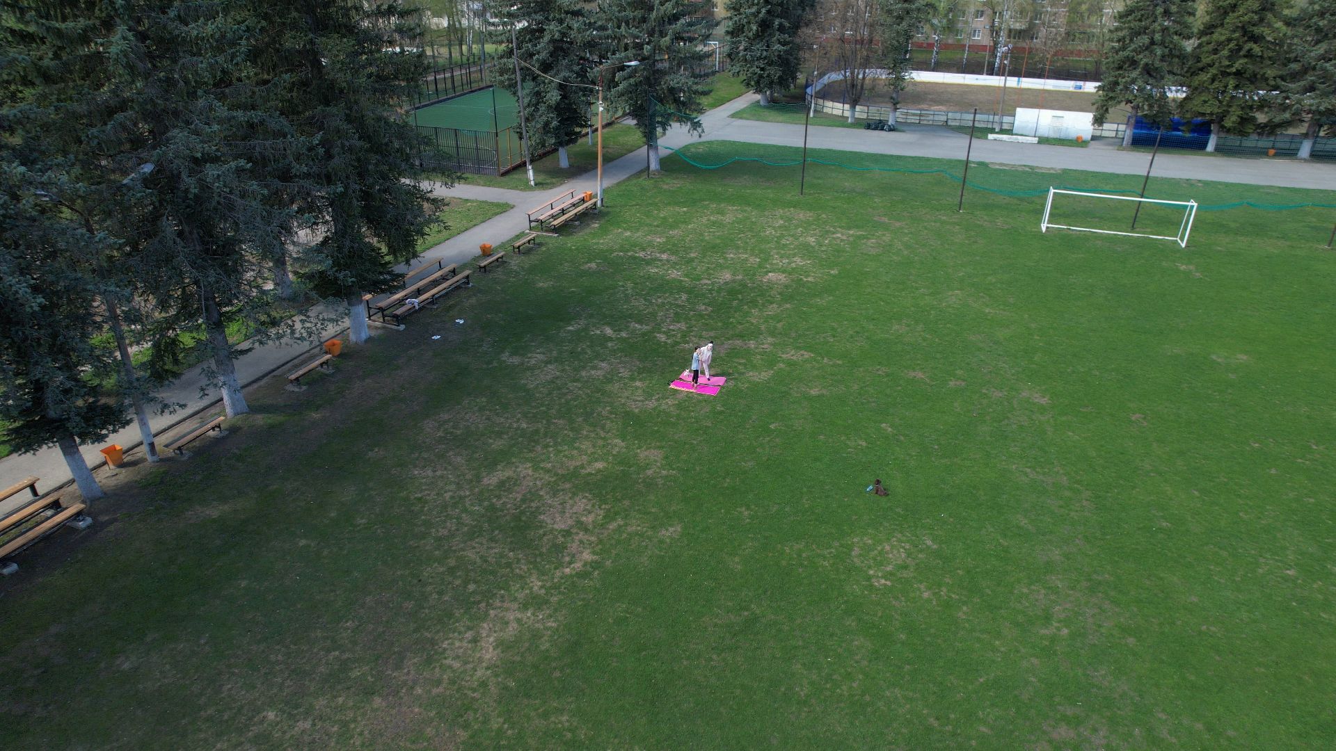 спорт, воскресенск, горняк,видео с коптера,