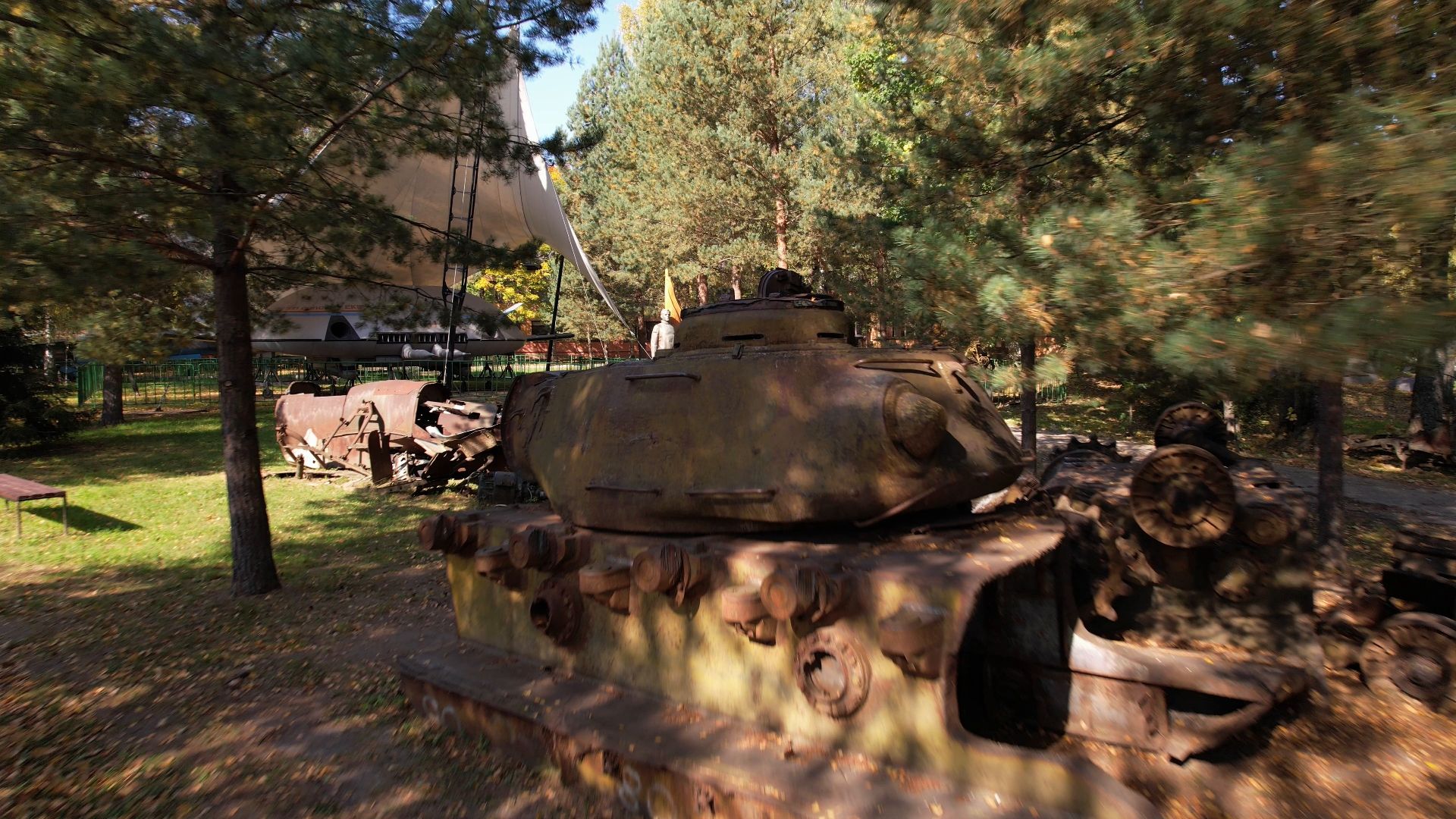 ивановское, черноголовка, летающая тарелка,видео с коптера,