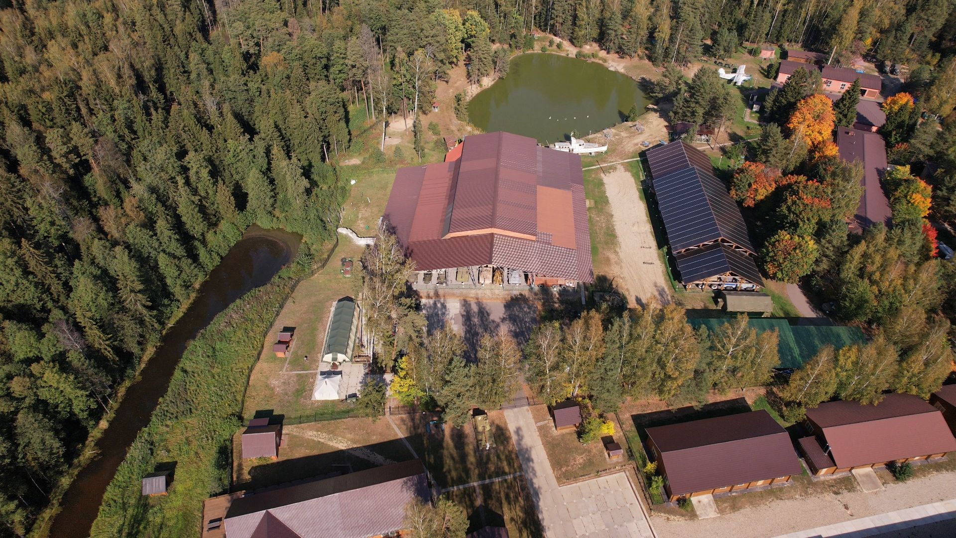 ивановское, черноголовка, летающая тарелка,видео с коптера,