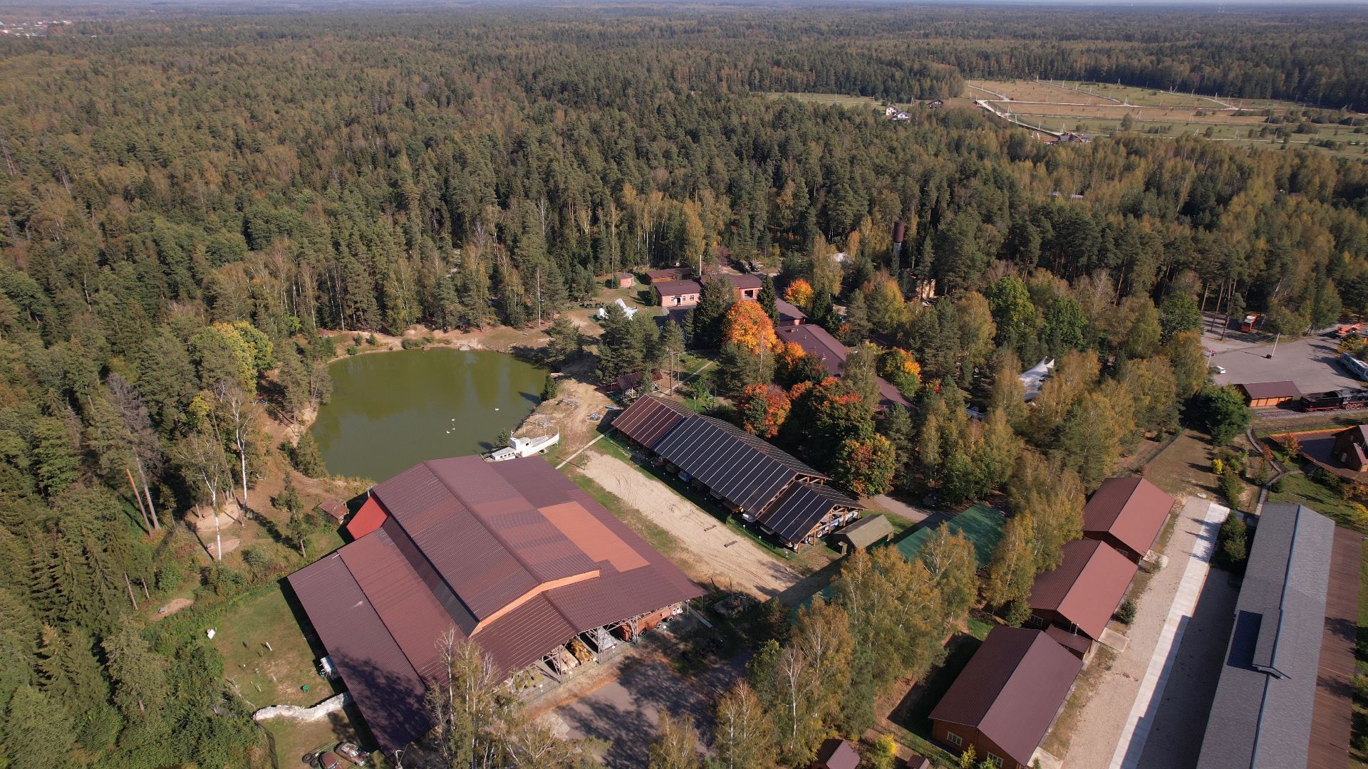 ивановское, черноголовка, летающая тарелка,видео с коптера,