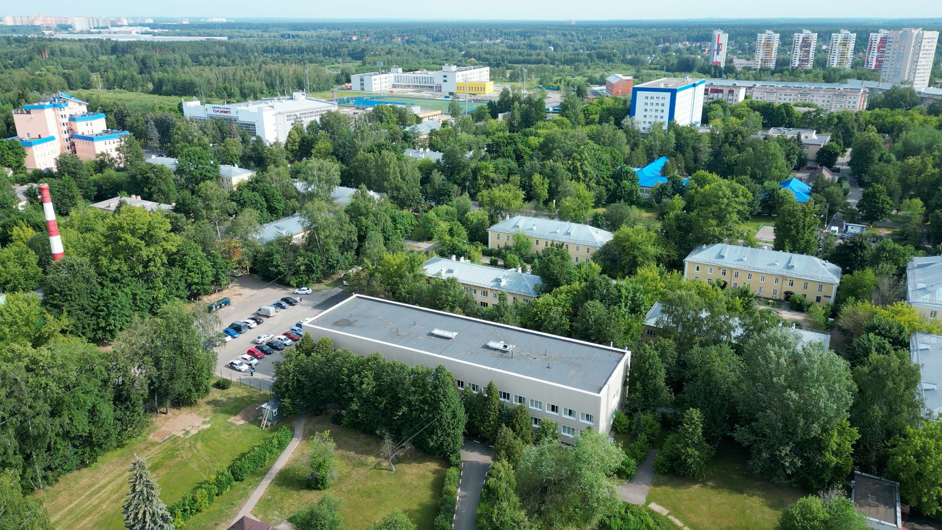 поликлиника, дети,видео с коптера,