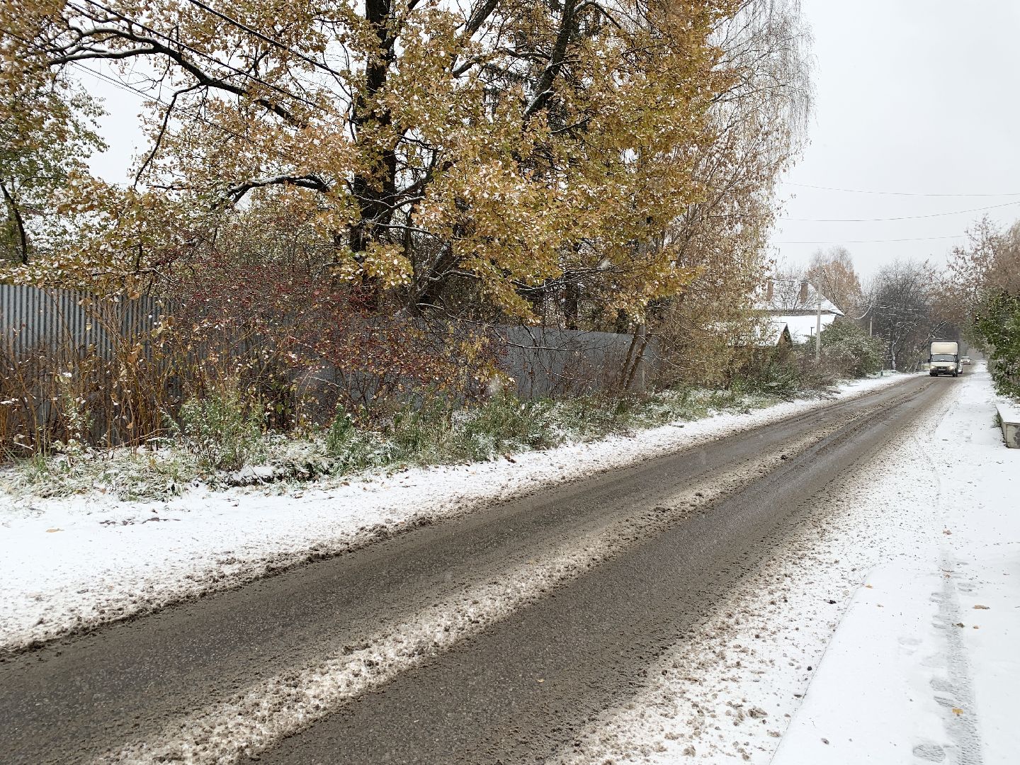 Балашиха, Подмосковье, ЖКХ, Первый снег,