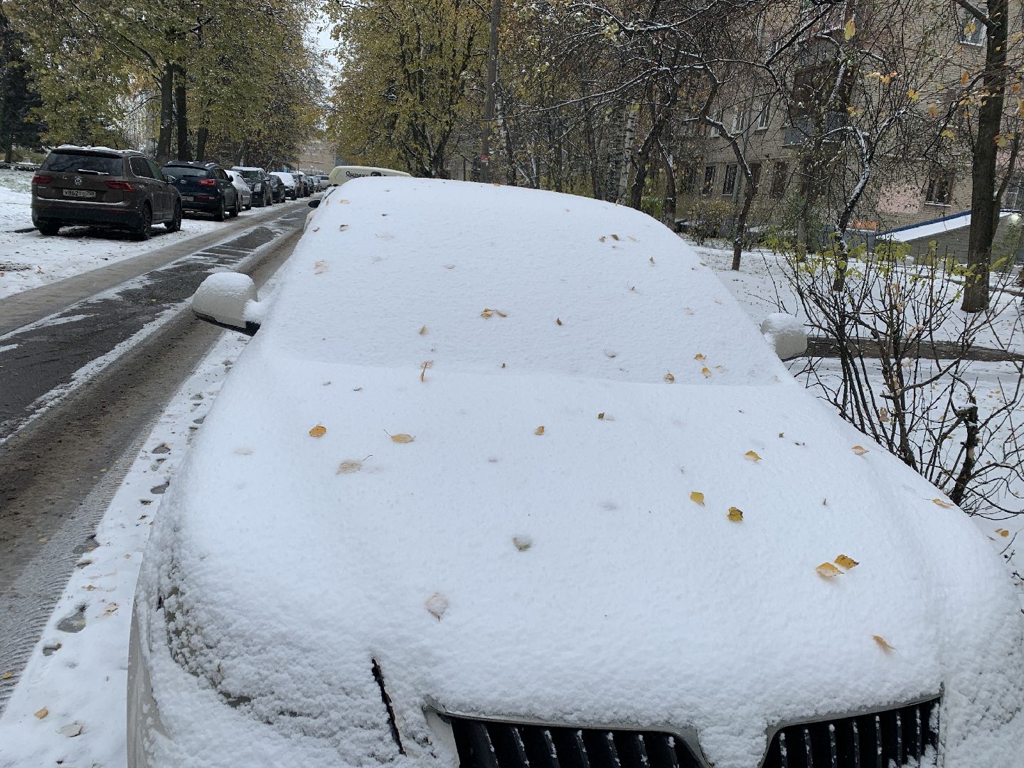 Балашиха, Подмосковье, ЖКХ, Первый снег,