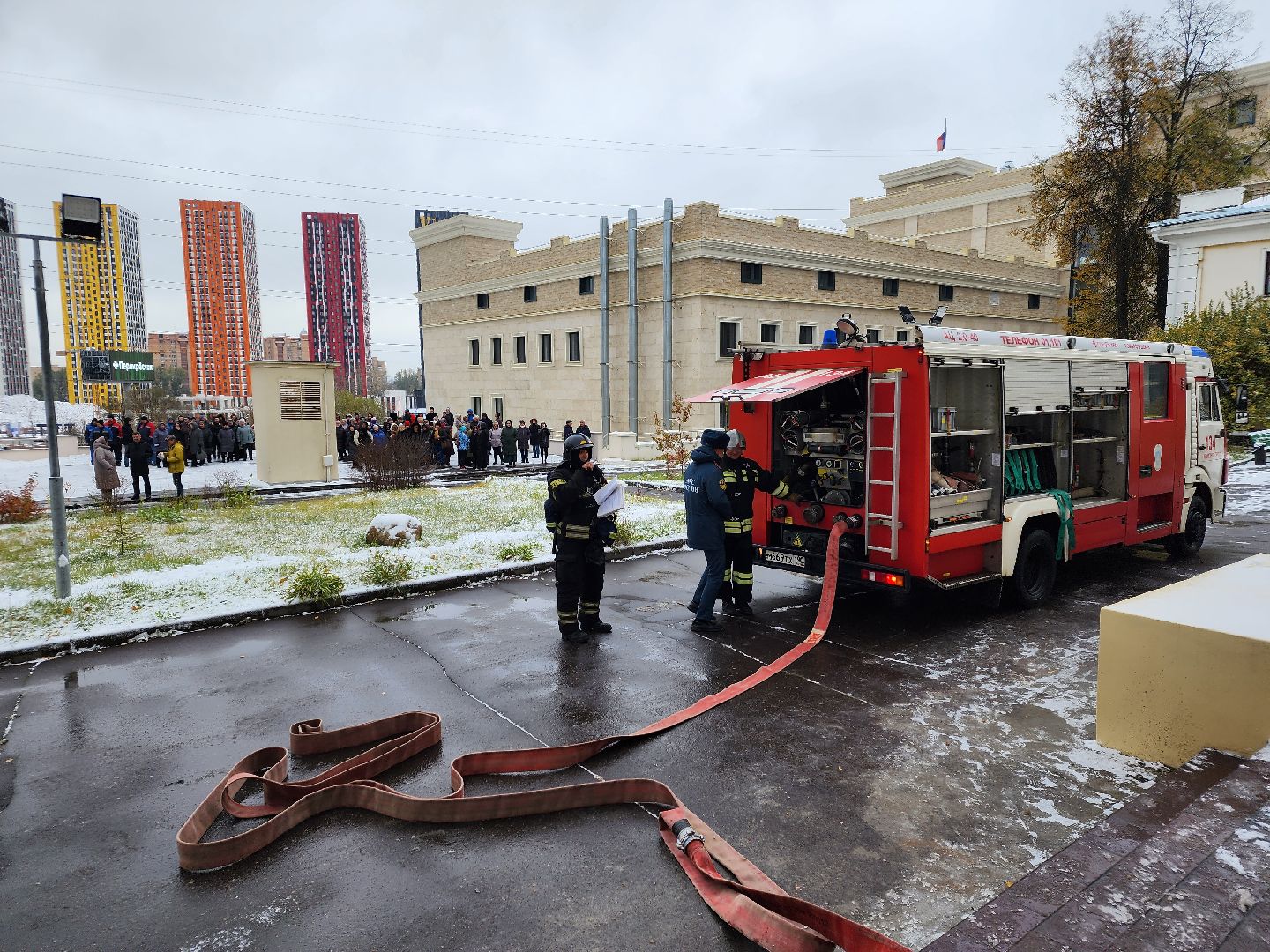 Красногорск, МЧС, ЧП, Пожар, Учения,