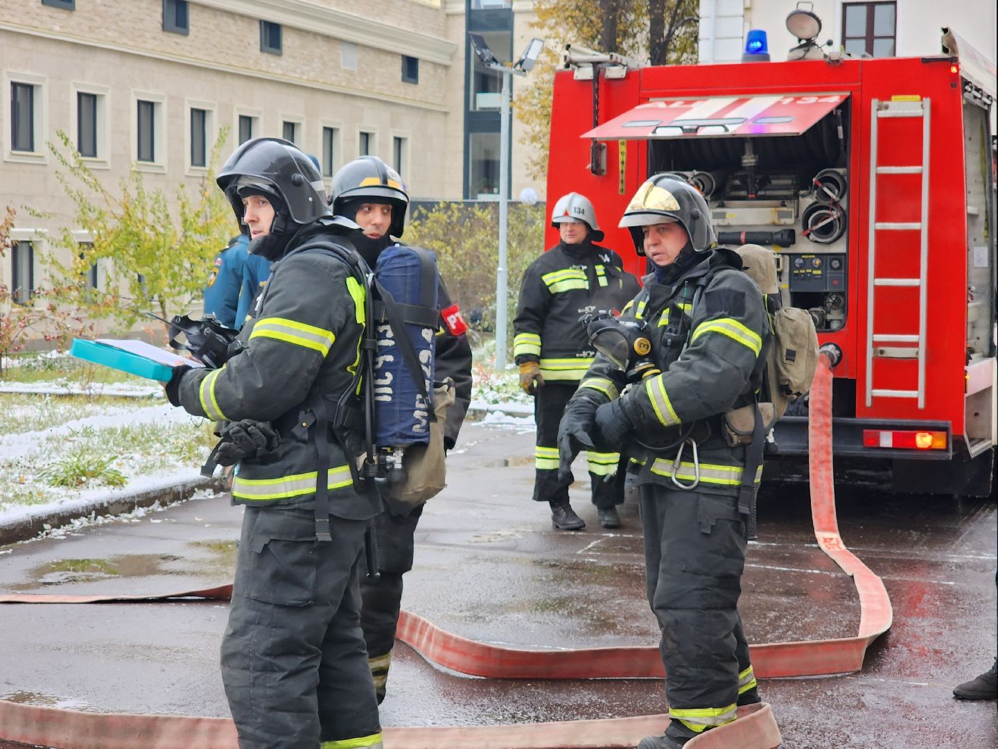 Красногорск, МЧС, ЧП, Пожар, Учения,