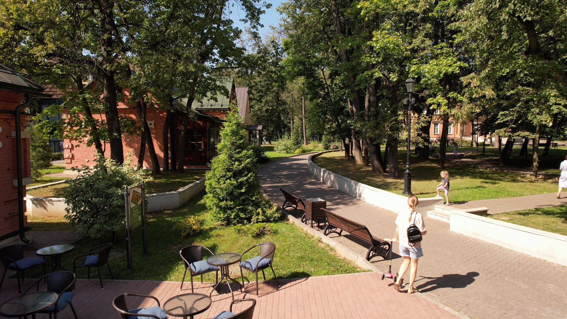 Видное, усадьба, культура, благоустройство,видео с коптера,