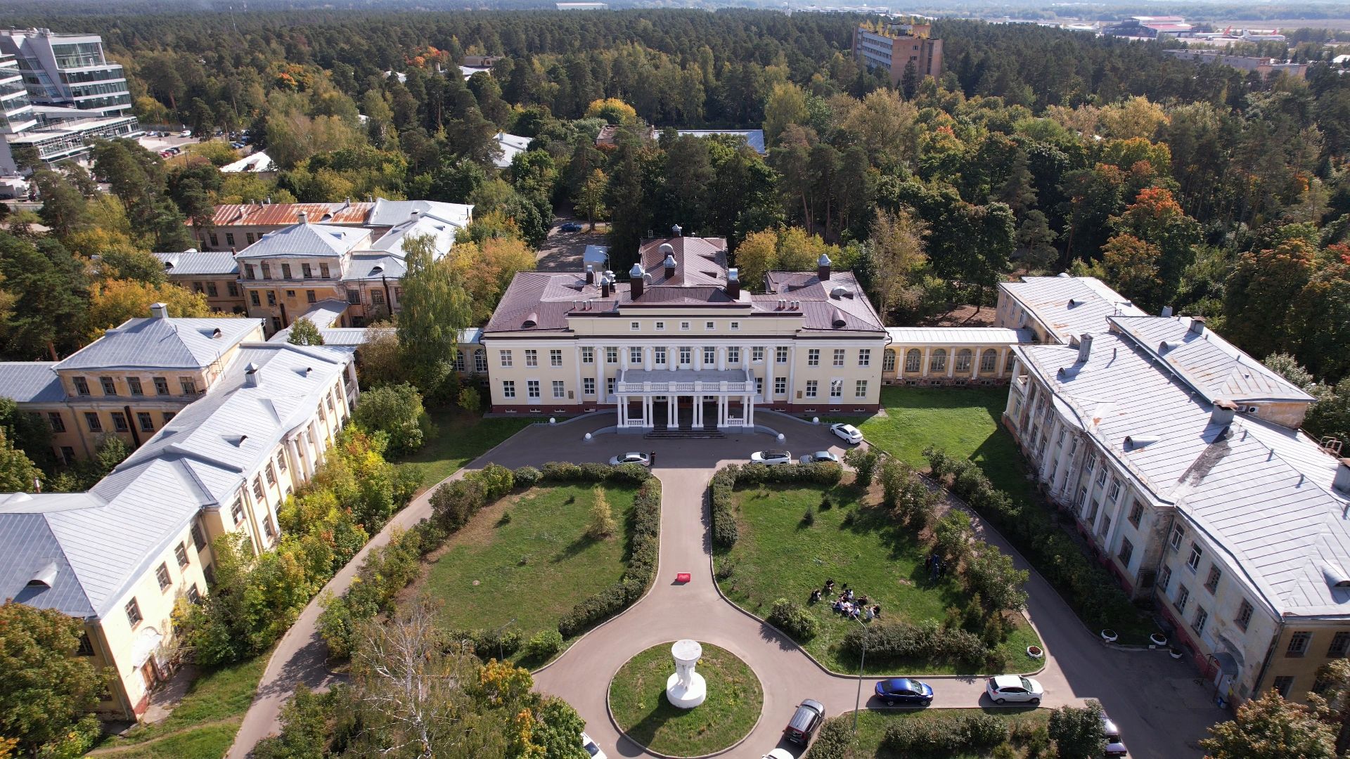 жуковский, культура, архитектура,видео с коптера,