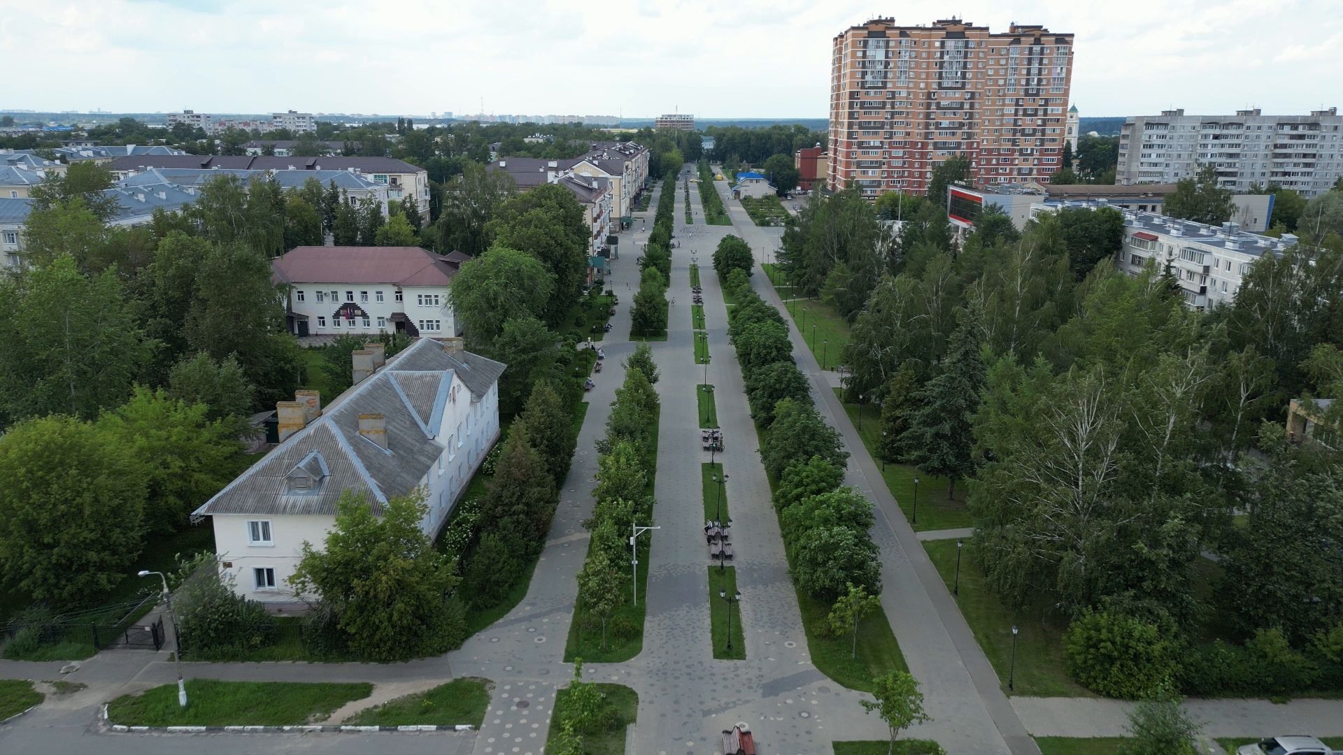 лосино-петровский, скульптура, парк, благоустройство,видео с коптера,