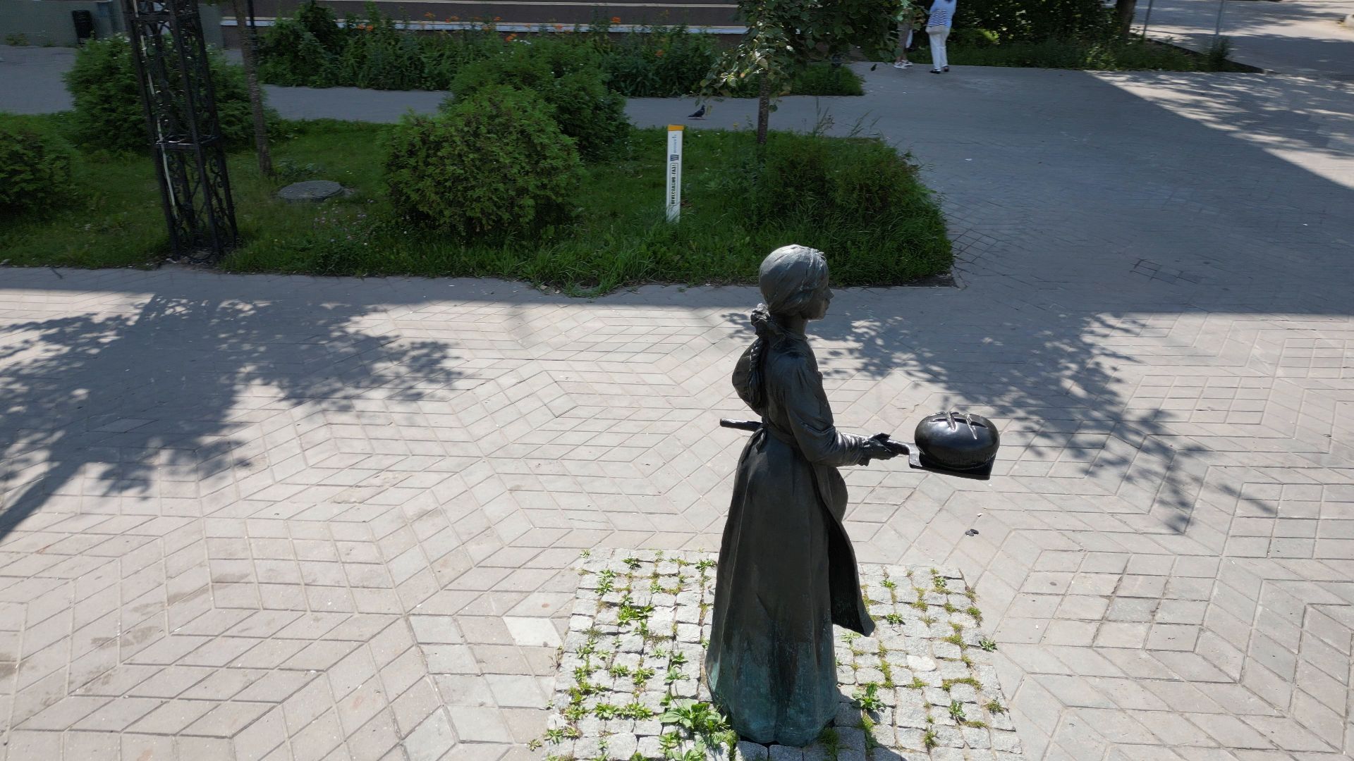 лосино-петровский, скульптура, парк, благоустройство,видео с коптера,