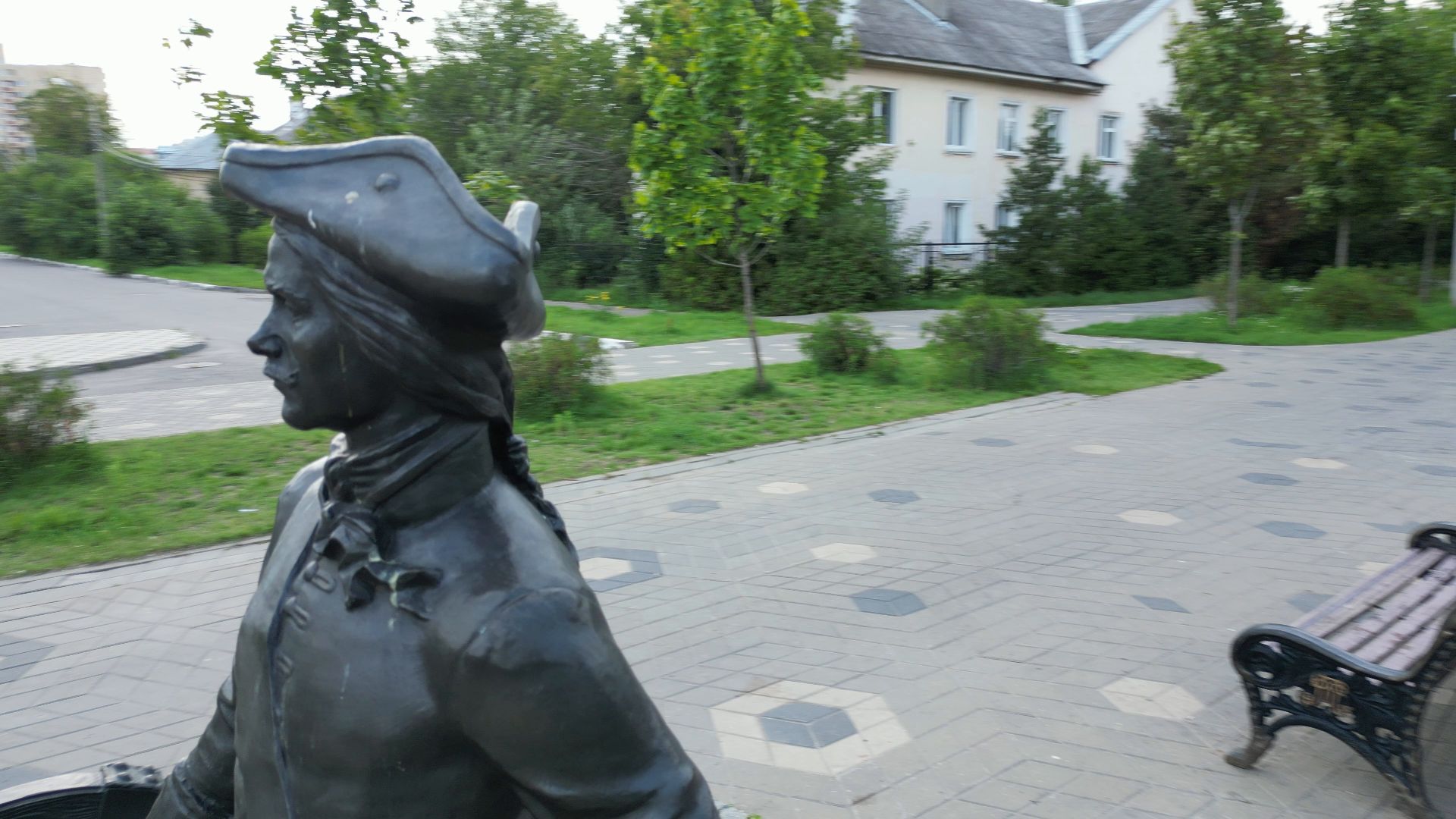 лосино-петровский, скульптура, парк, благоустройство,видео с коптера,