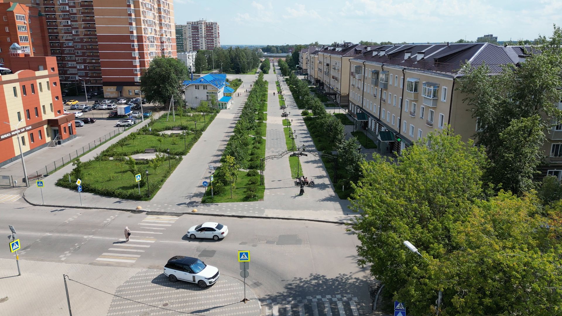 лосино-петровский, скульптура, парк, благоустройство,видео с коптера,