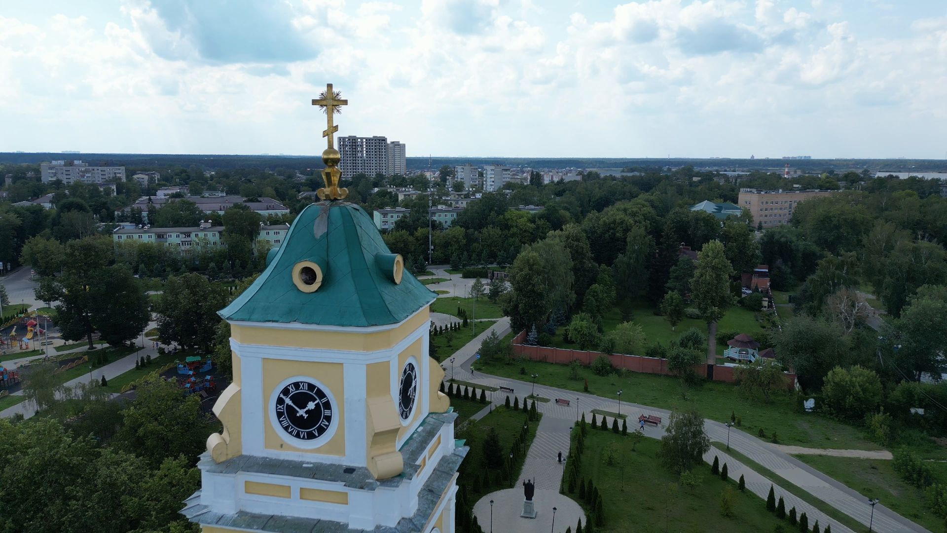 лосино-петровский, церковь, культура,видео с коптера,