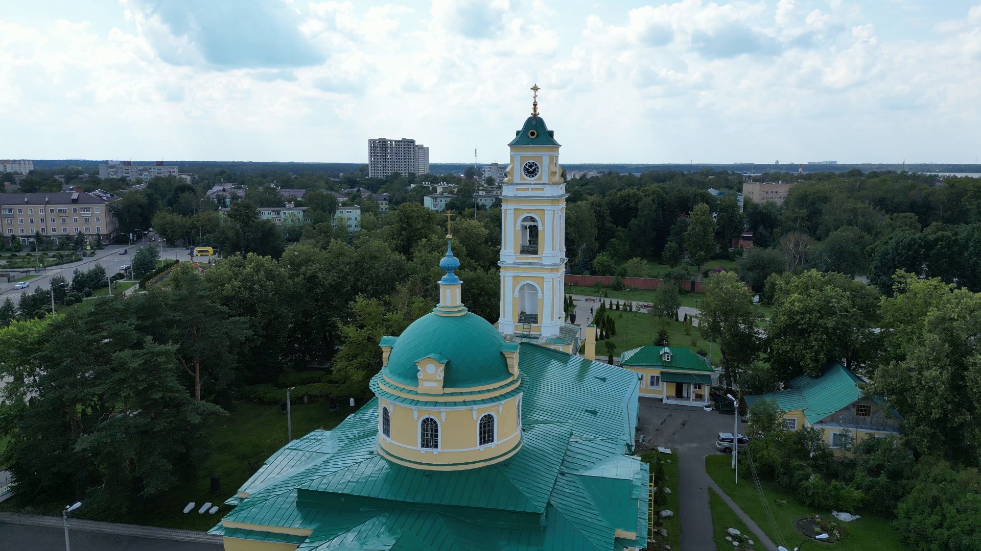 лосино-петровский, церковь, культура,видео с коптера,