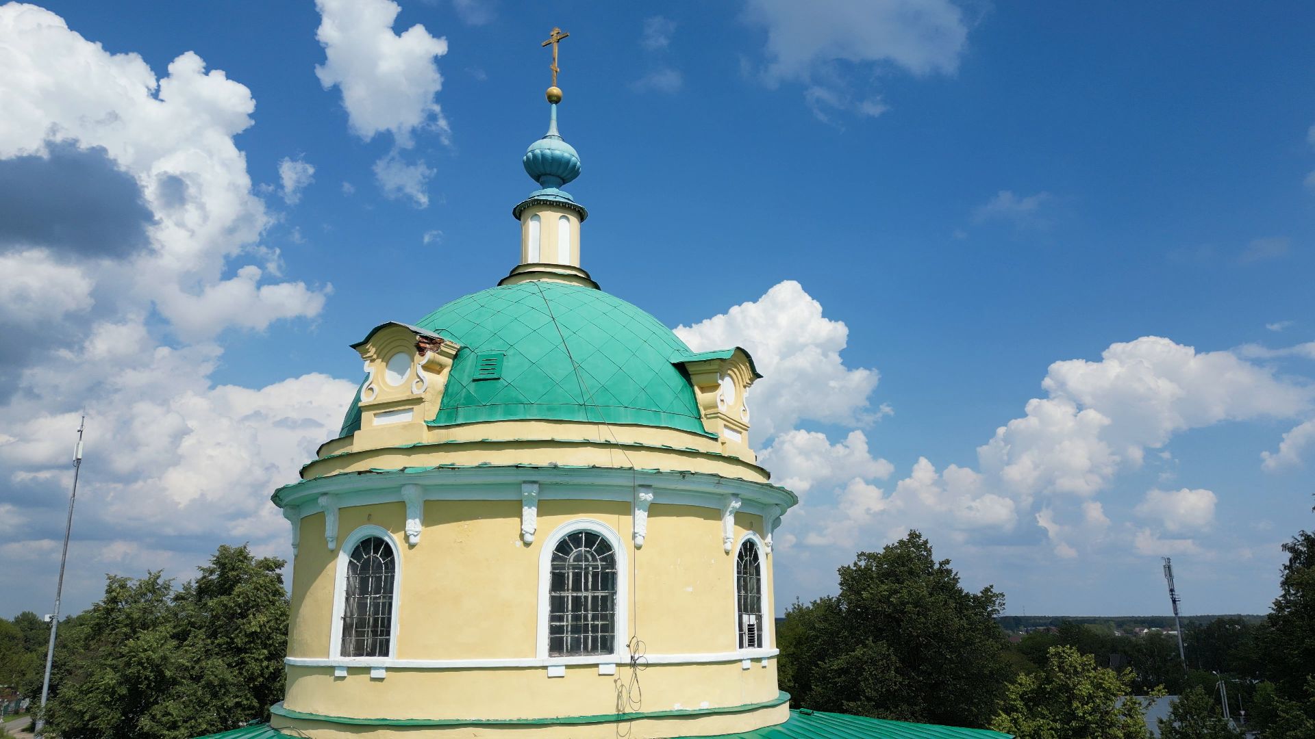 лосино-петровский, церковь, культура,видео с коптера,