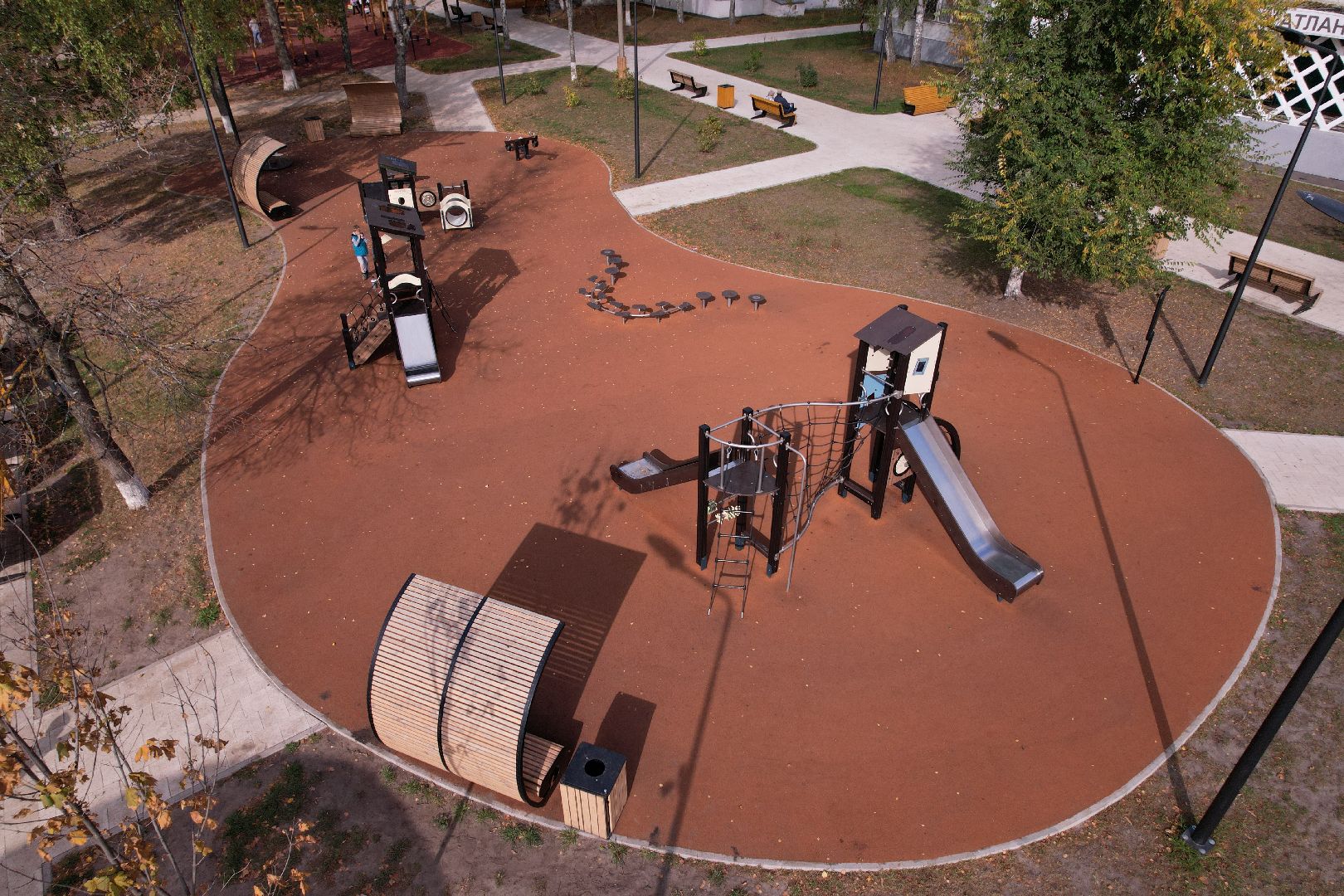 орехово-зуево, давыдово, благоустройство, сквер,видео с коптера,