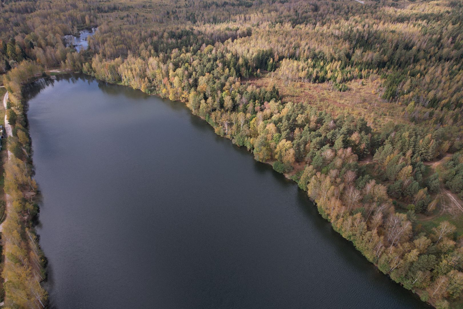 озеро, орехово-зуево, благоустройство,видео с коптера,