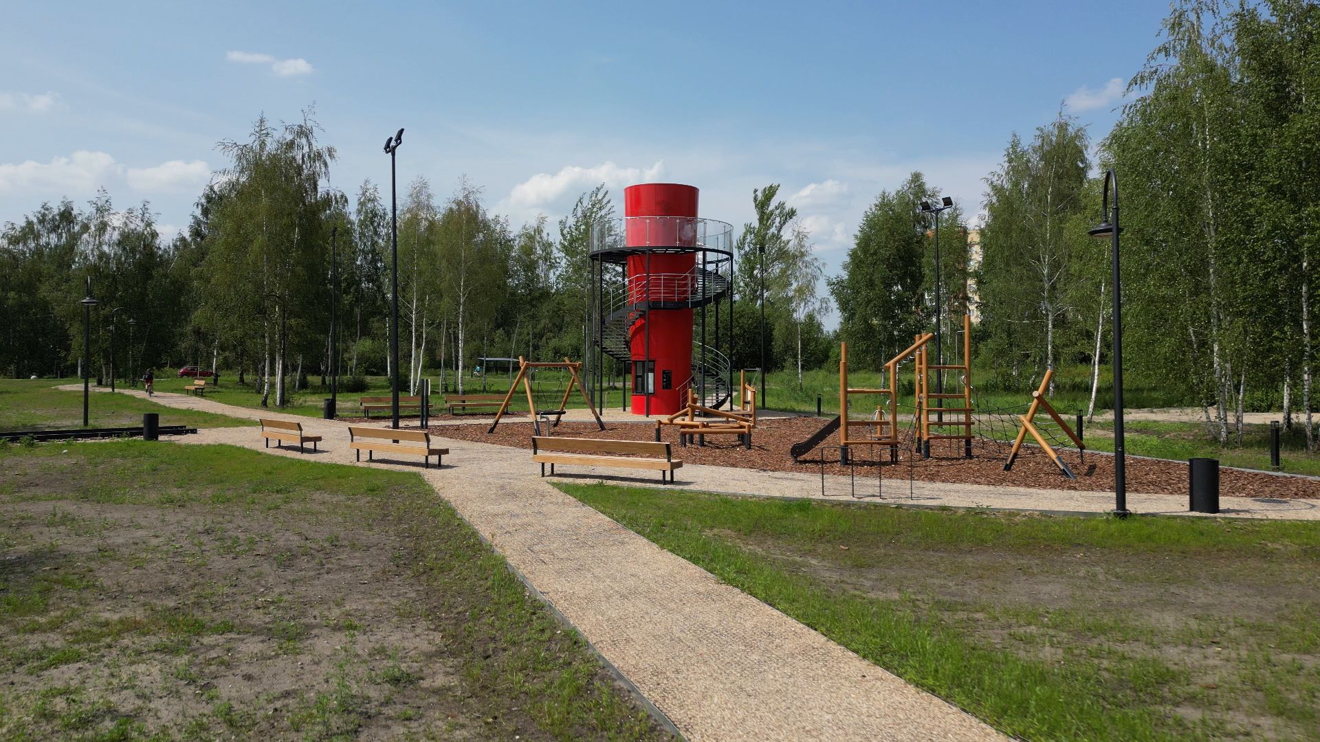 электрогорск, озеро, благоустройство,видео с коптера,