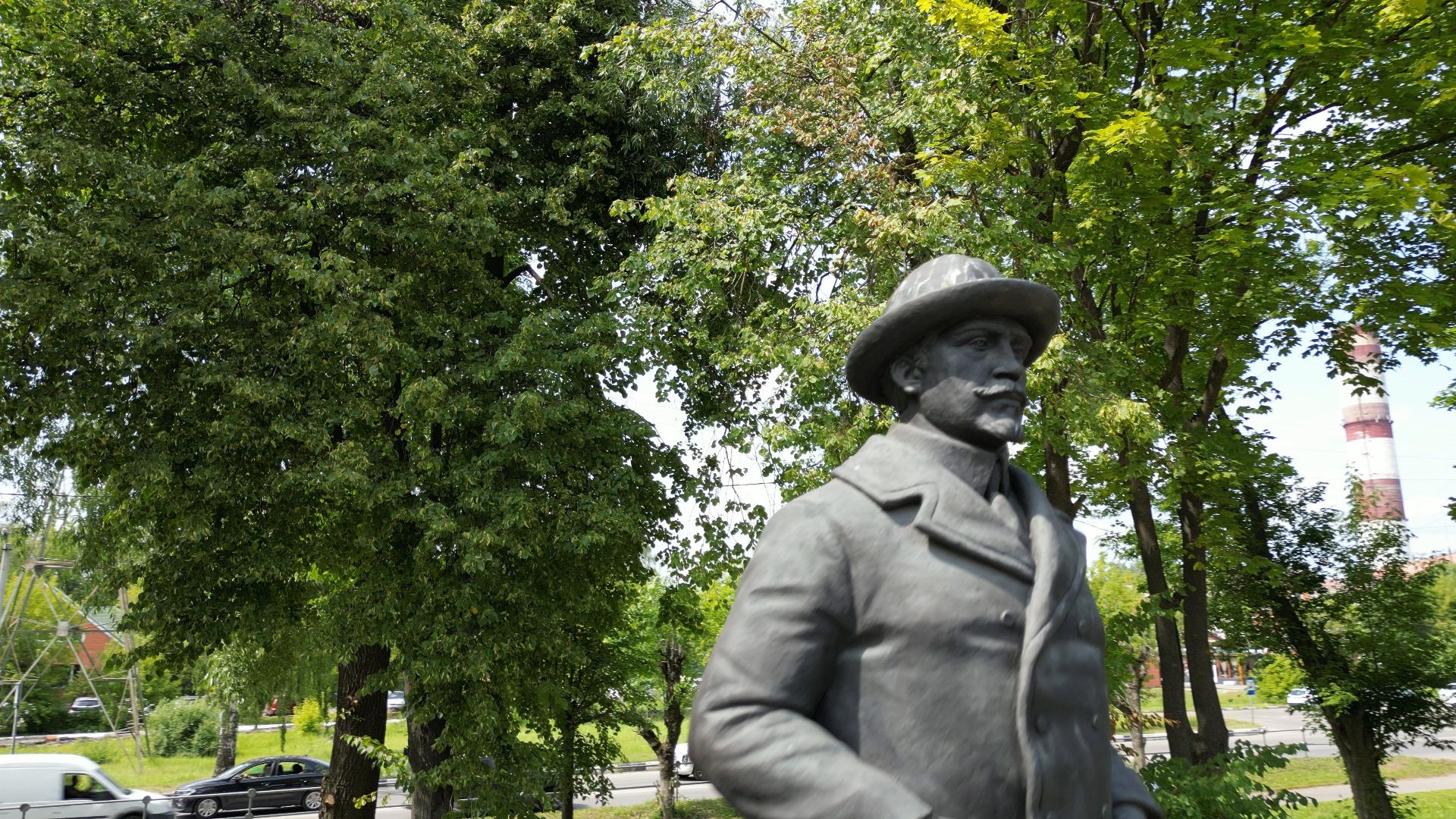 Электрогорск, памятник, история,видео с коптера,