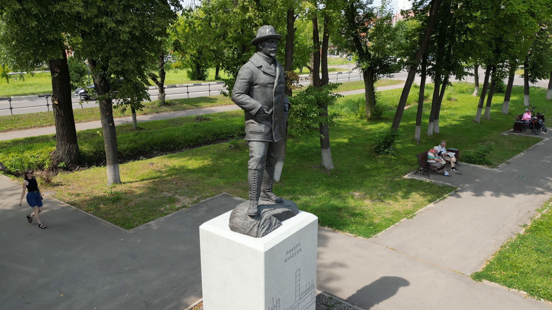 Электрогорск, памятник, история,видео с коптера,